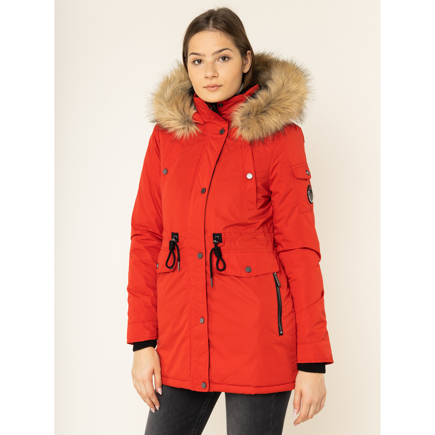 Superdry Parka Nadare W5000012A Červená Regular Fit - Pepit.sk