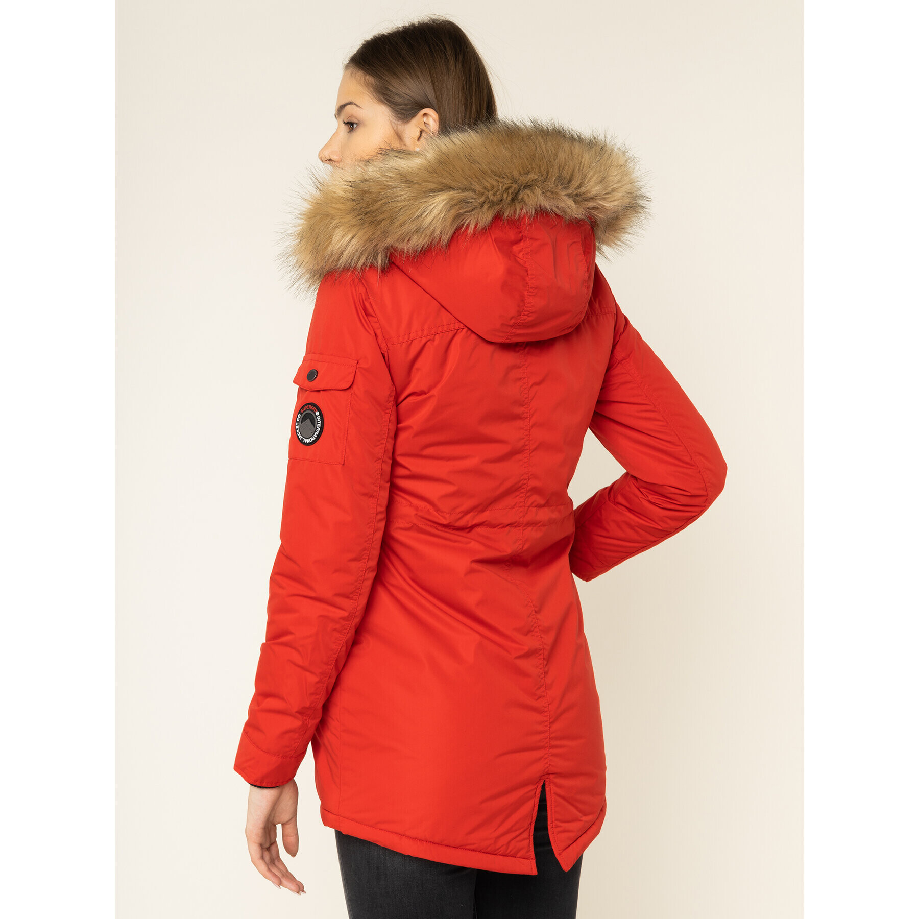 Superdry Parka Nadare W5000012A Červená Regular Fit - Pepit.sk