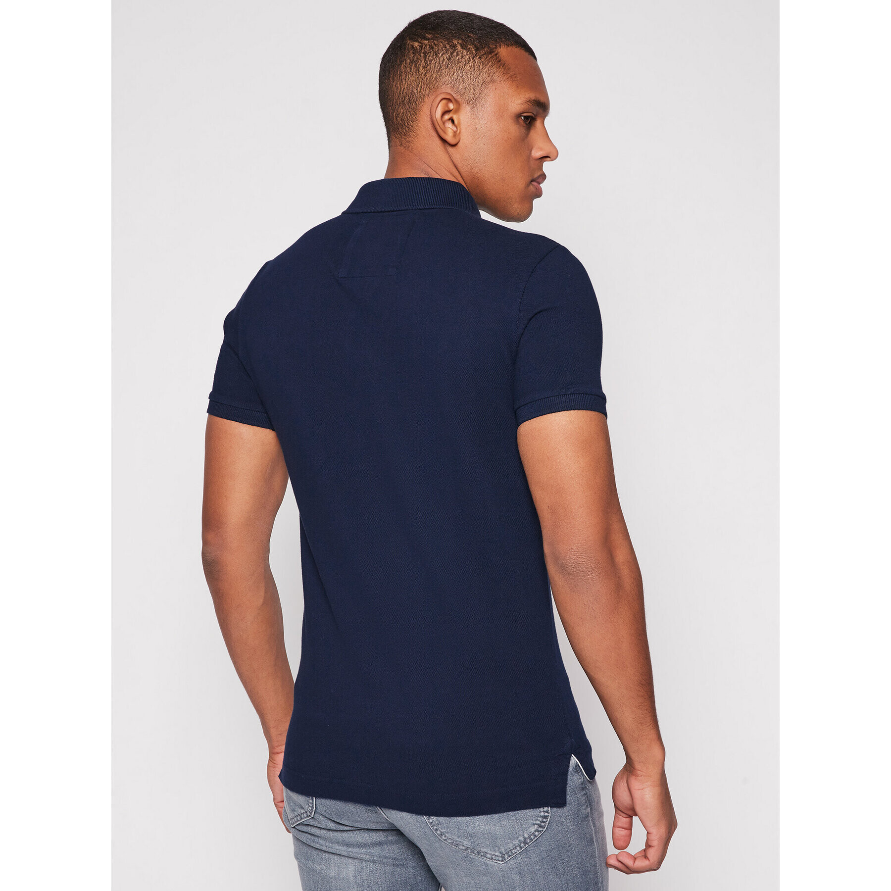 Superdry Polokošeľa Classic Pique M1110031A Tmavomodrá Regular Fit - Pepit.sk