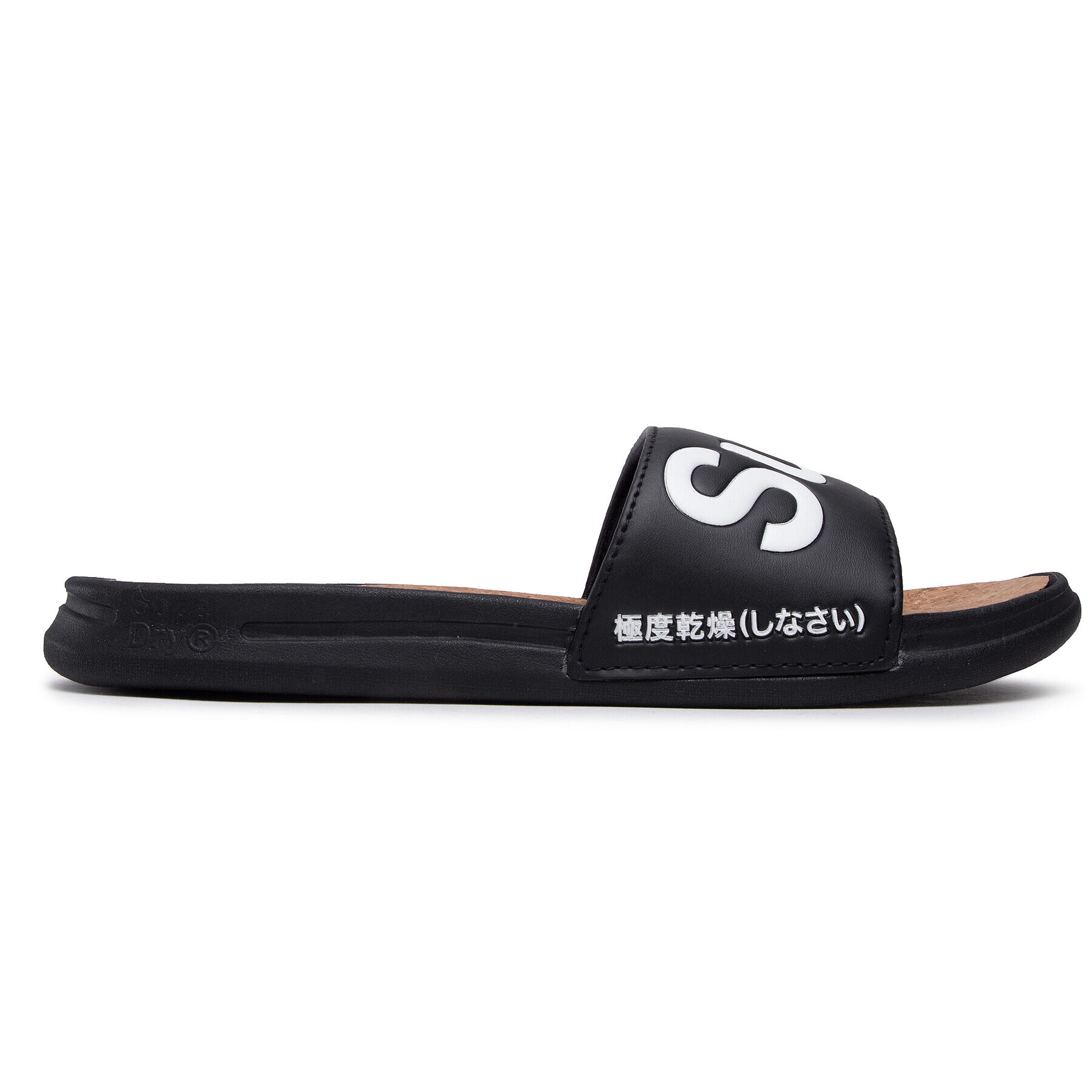 Superdry Šľapky Cork Crewe Slide MF310130A Čierna - Pepit.sk