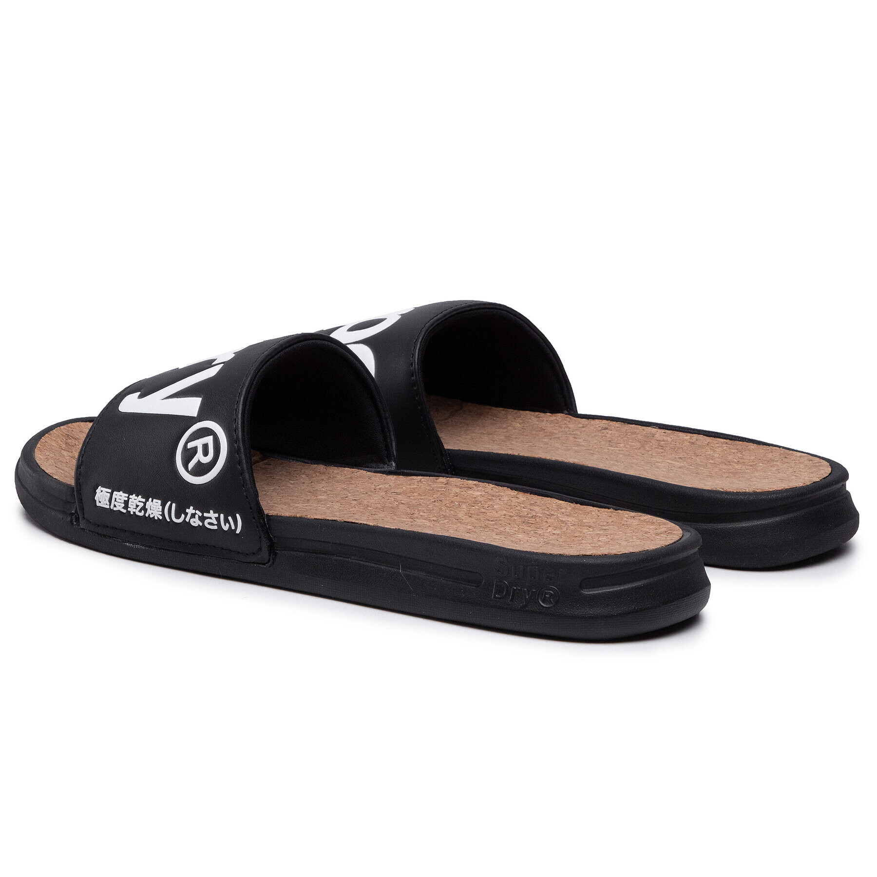 Superdry Šľapky Cork Crewe Slide MF310130A Čierna - Pepit.sk