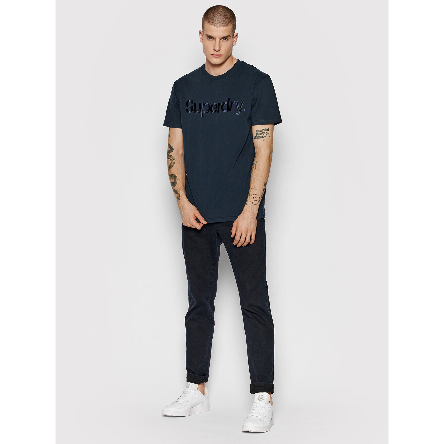 Superdry Tričko Source Tee M1011337A Tmavomodrá Regular Fit - Pepit.sk