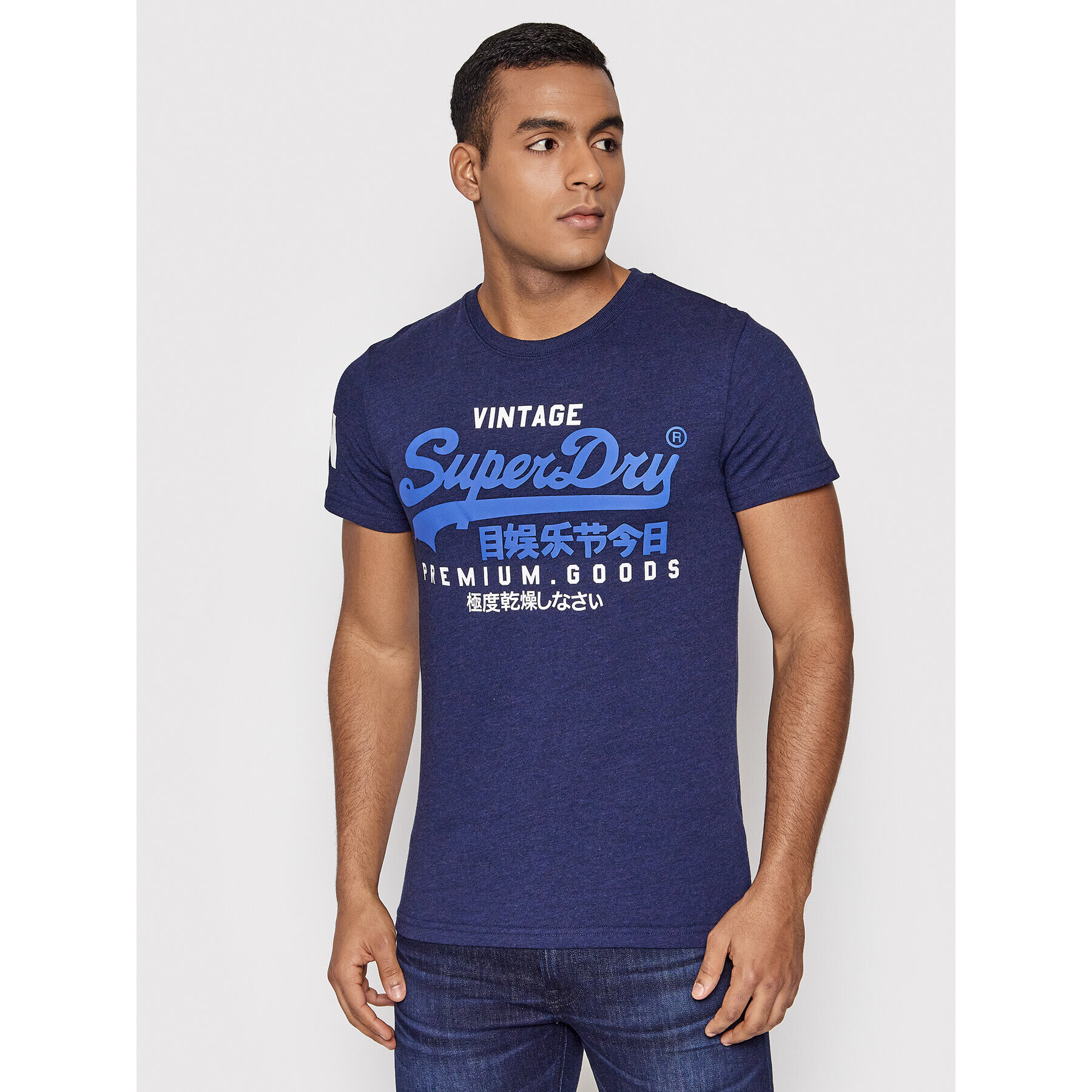 Superdry Tričko Vl Tee M1011356A Tmavomodrá Regular Fit - Pepit.sk