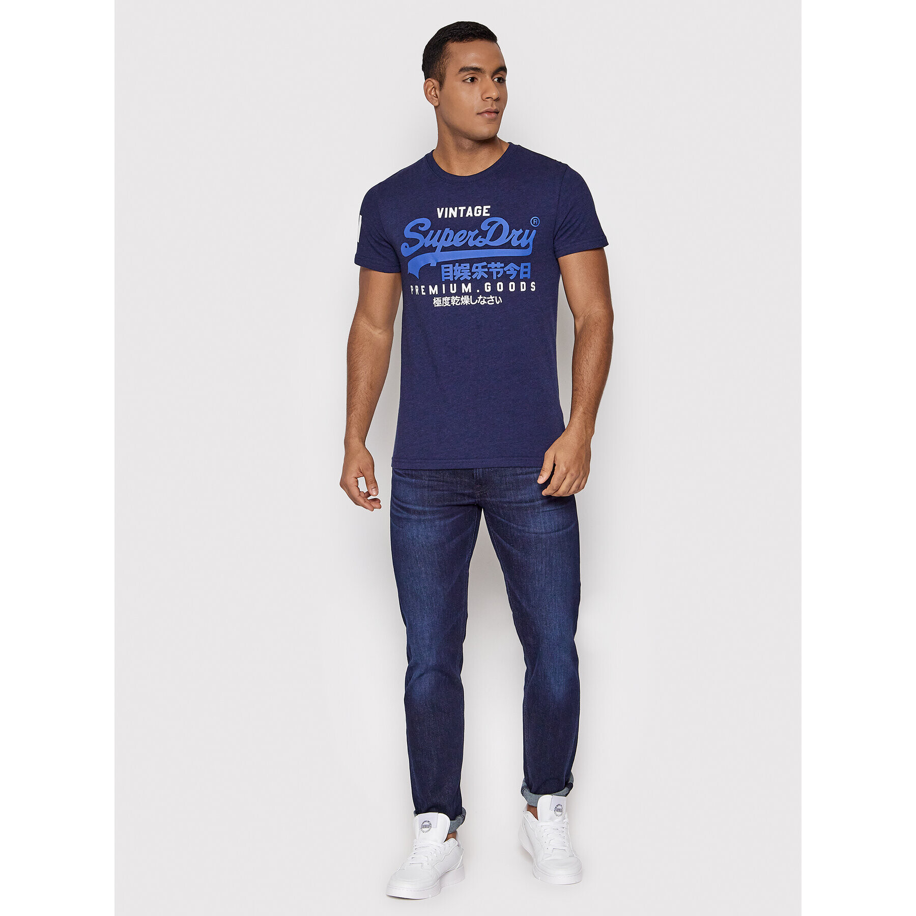 Superdry Tričko Vl Tee M1011356A Tmavomodrá Regular Fit - Pepit.sk