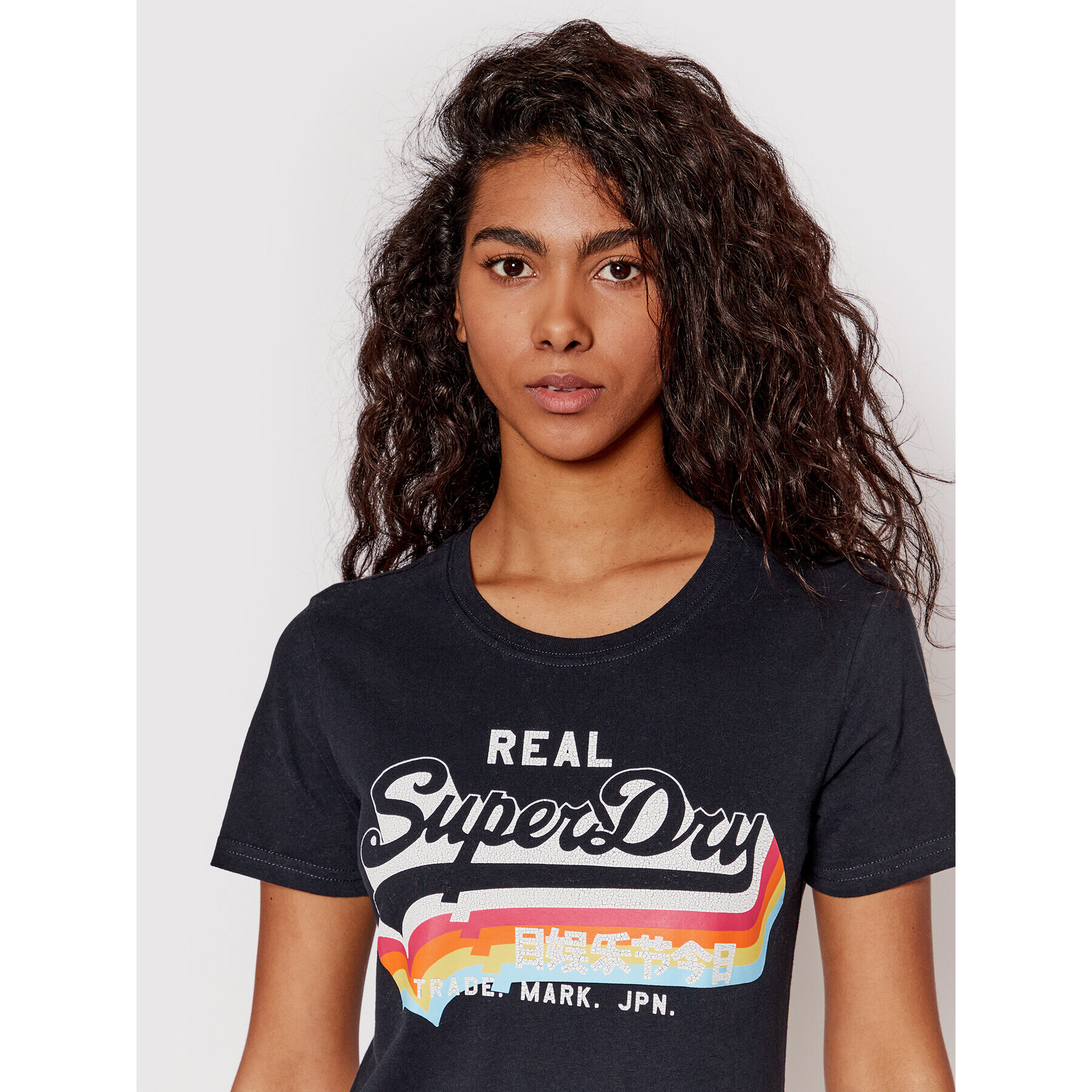 Superdry Tričko Vl W1010255A Tmavomodrá Regular Fit - Pepit.sk