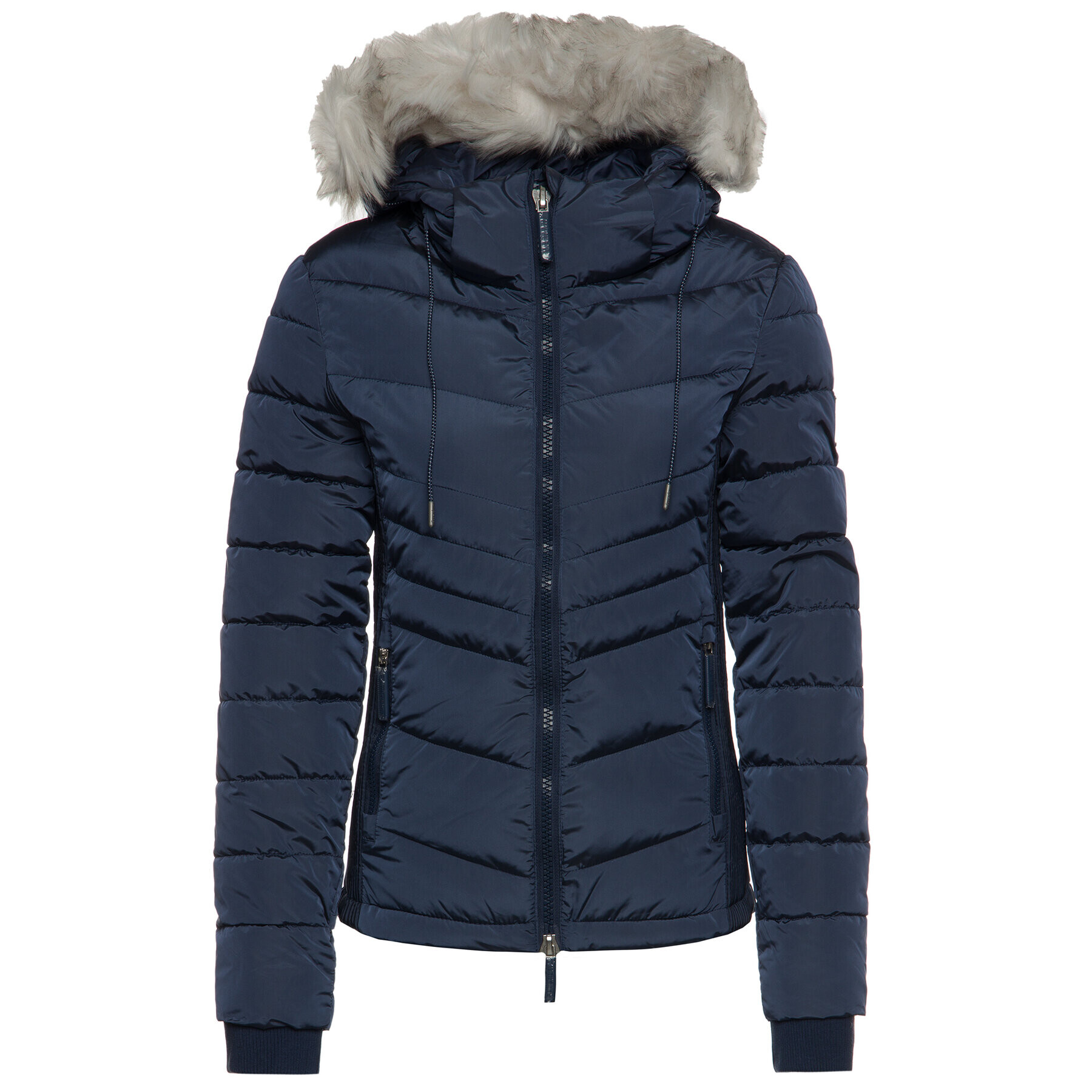 Superdry Vatovaná bunda W5000039A Tmavomodrá Regular Fit - Pepit.sk