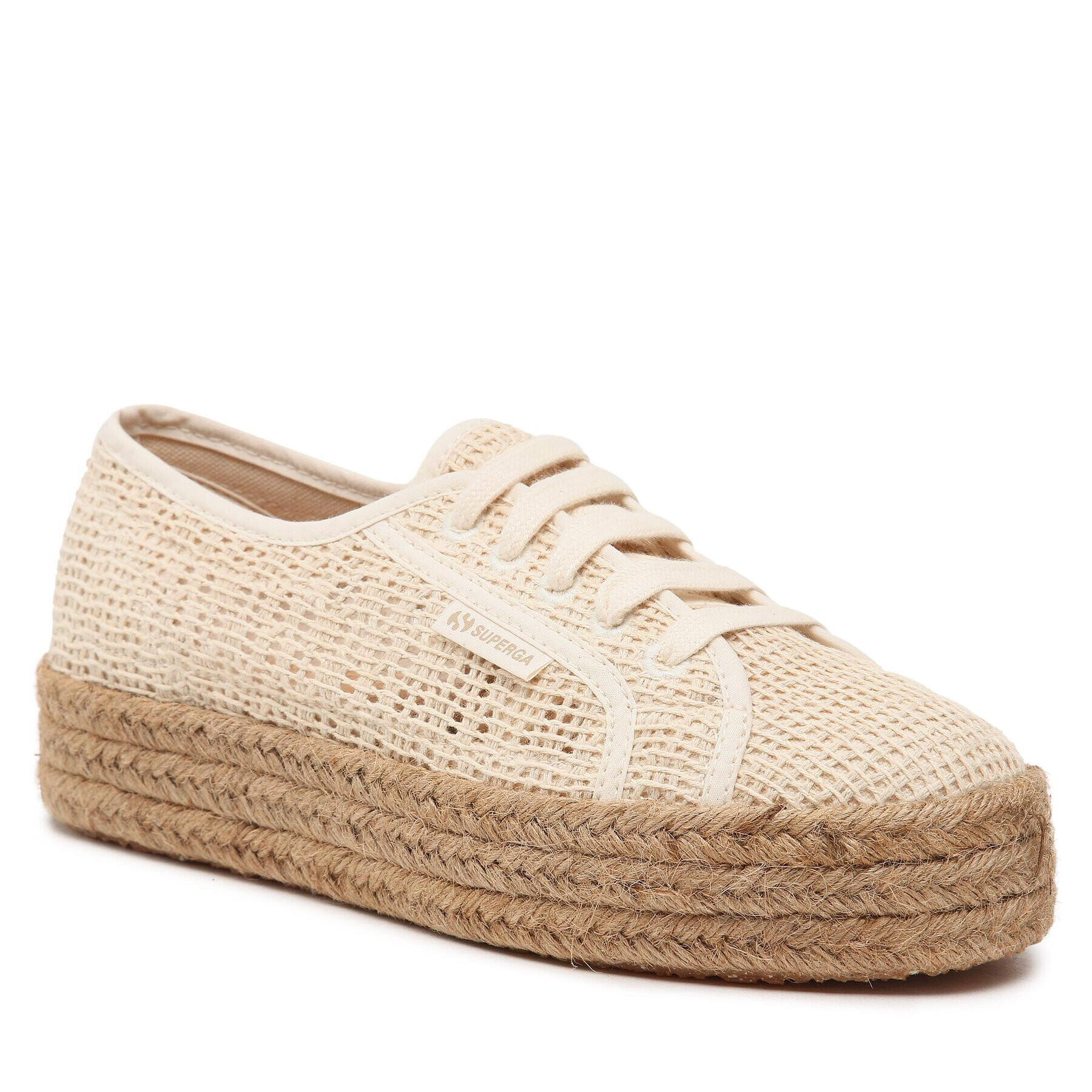 Superga Espadrilky 2730 Rope Organc Macrame Béžová - Pepit.sk