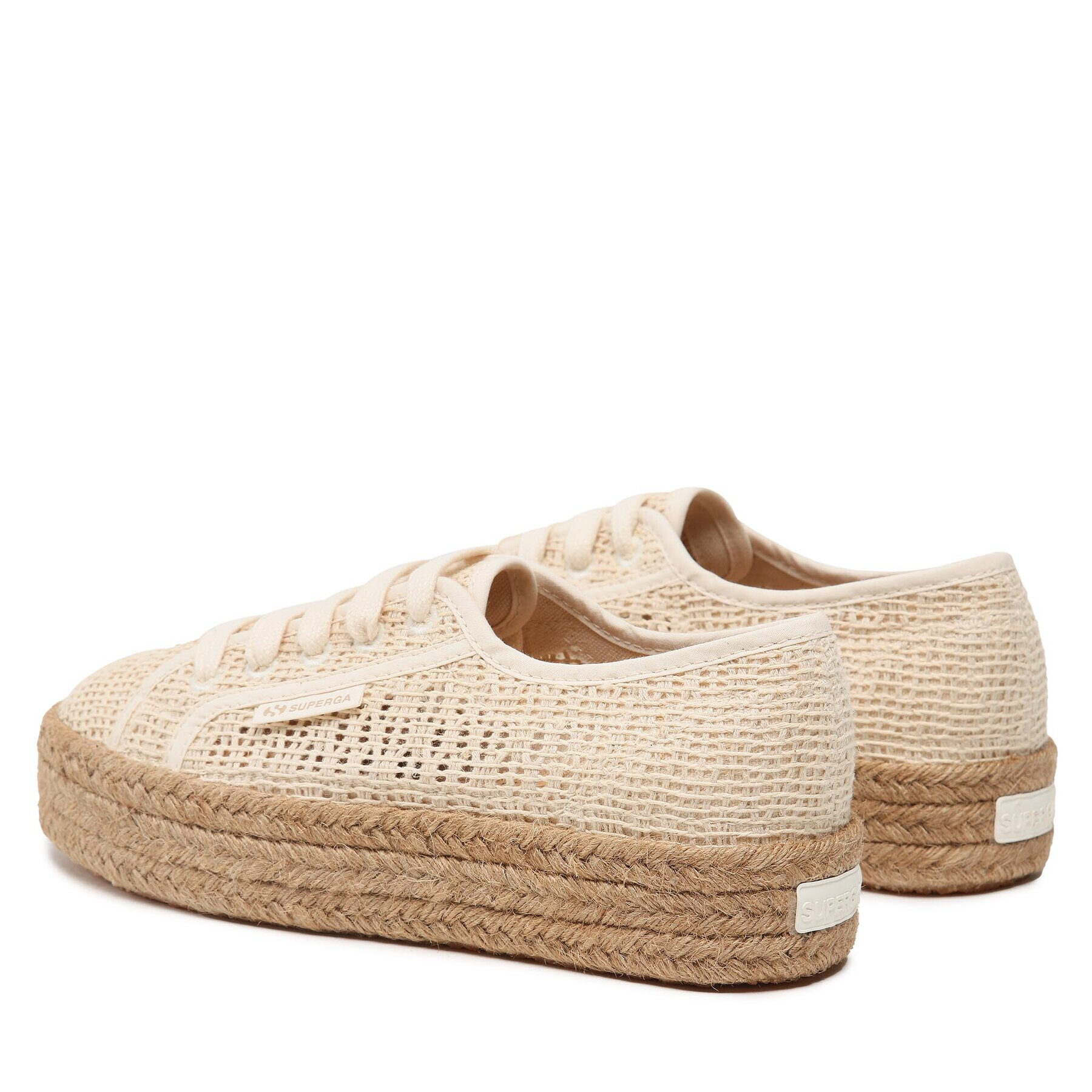 Superga Espadrilky 2730 Rope Organc Macrame Béžová - Pepit.sk