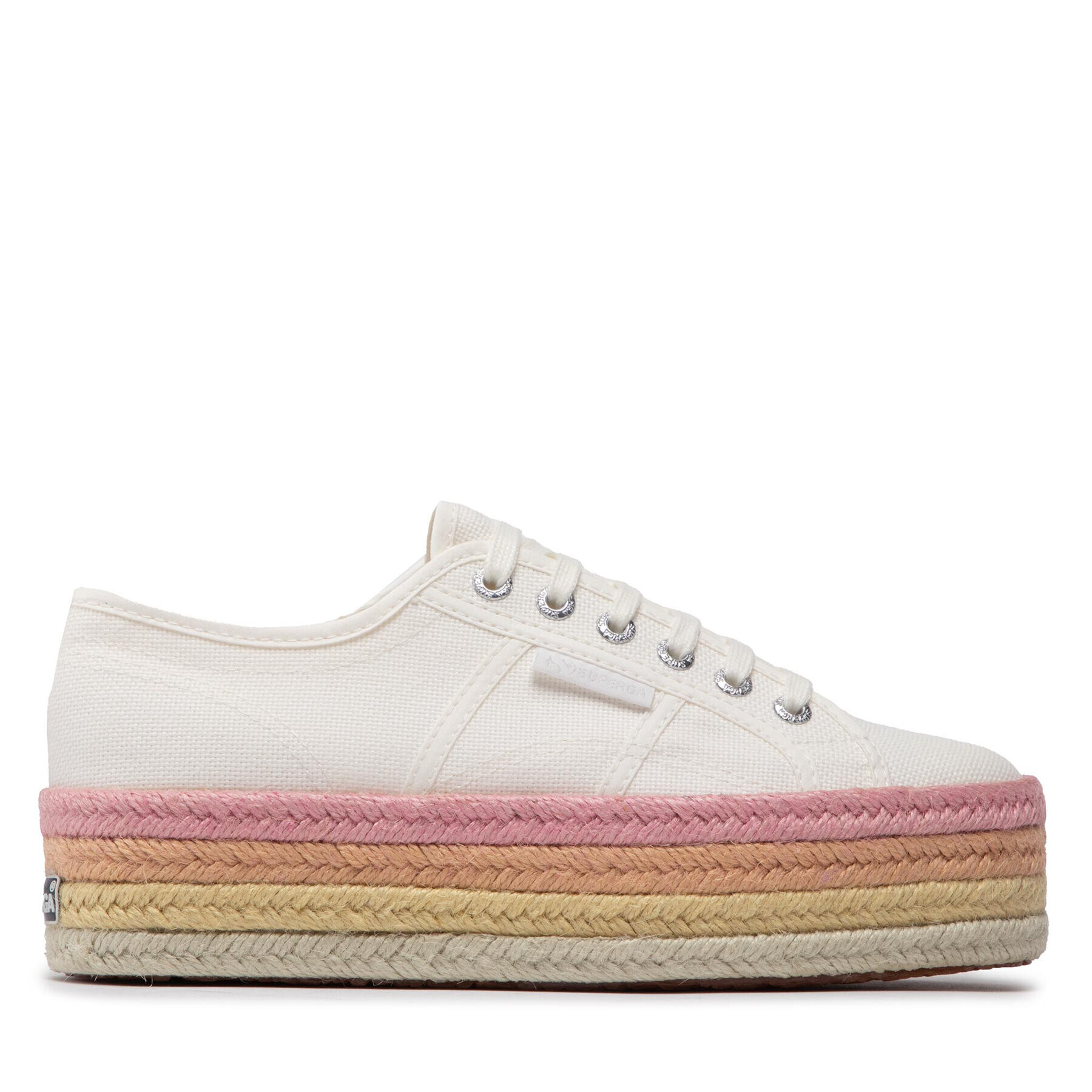 Superga Espadrilky 2790 Multicolor Rope S3114CW Biela - Pepit.sk