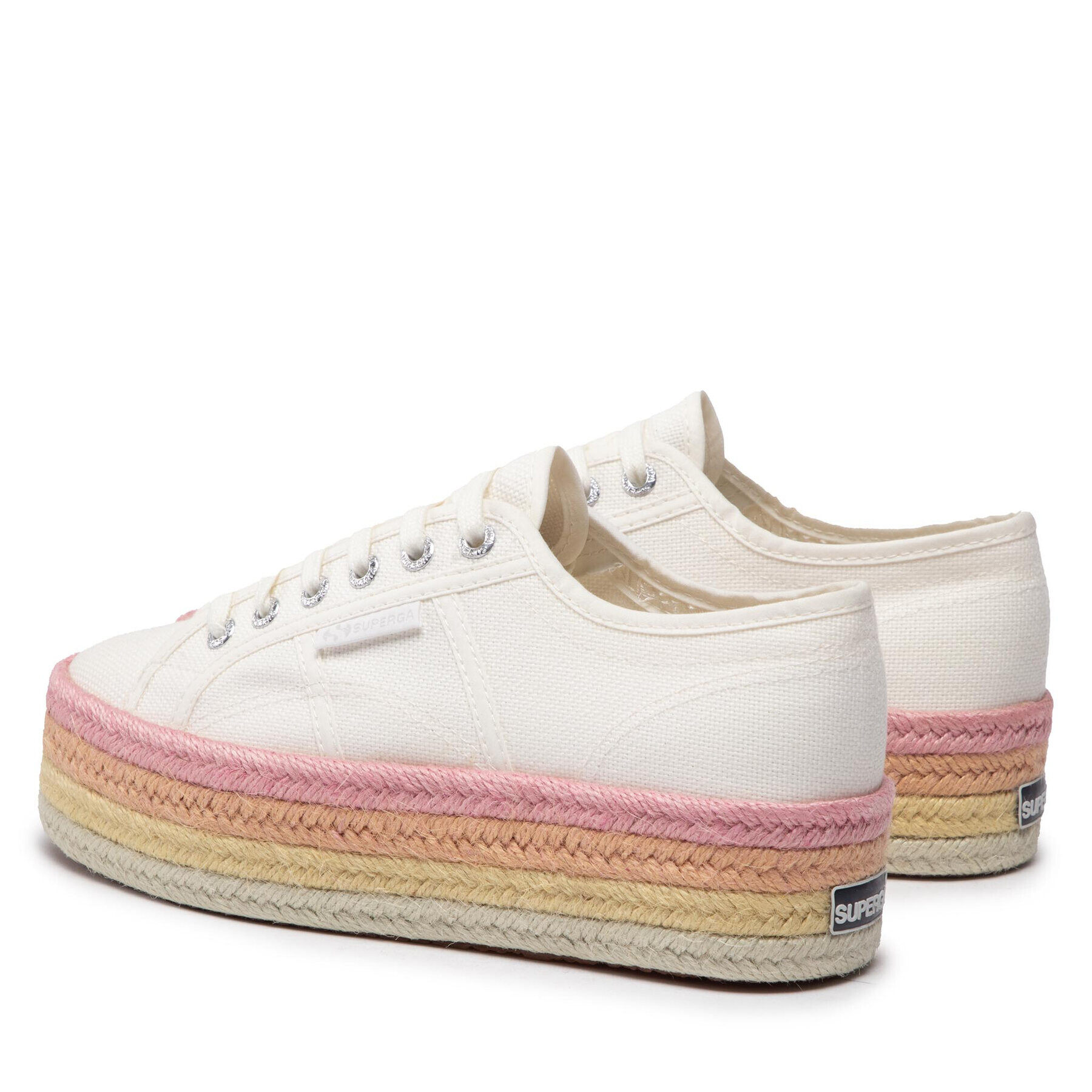 Superga Espadrilky 2790 Multicolor Rope S3114CW Biela - Pepit.sk