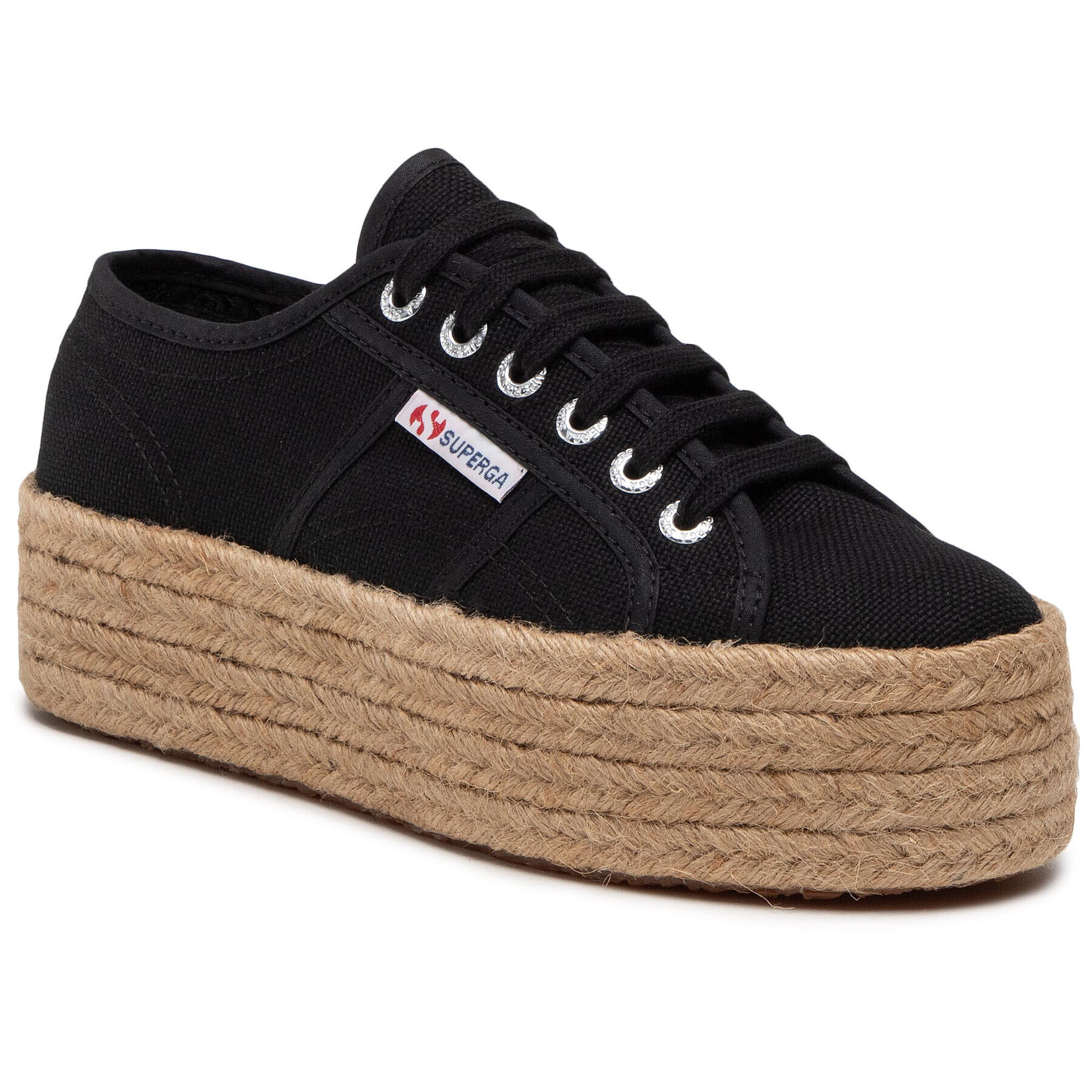 Superga Espadrilky 2790 Rope S51186W Čierna - Pepit.sk