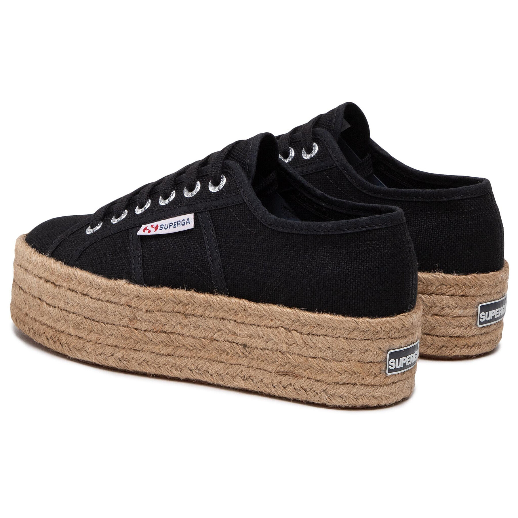 Superga Espadrilky 2790 Rope S51186W Čierna - Pepit.sk