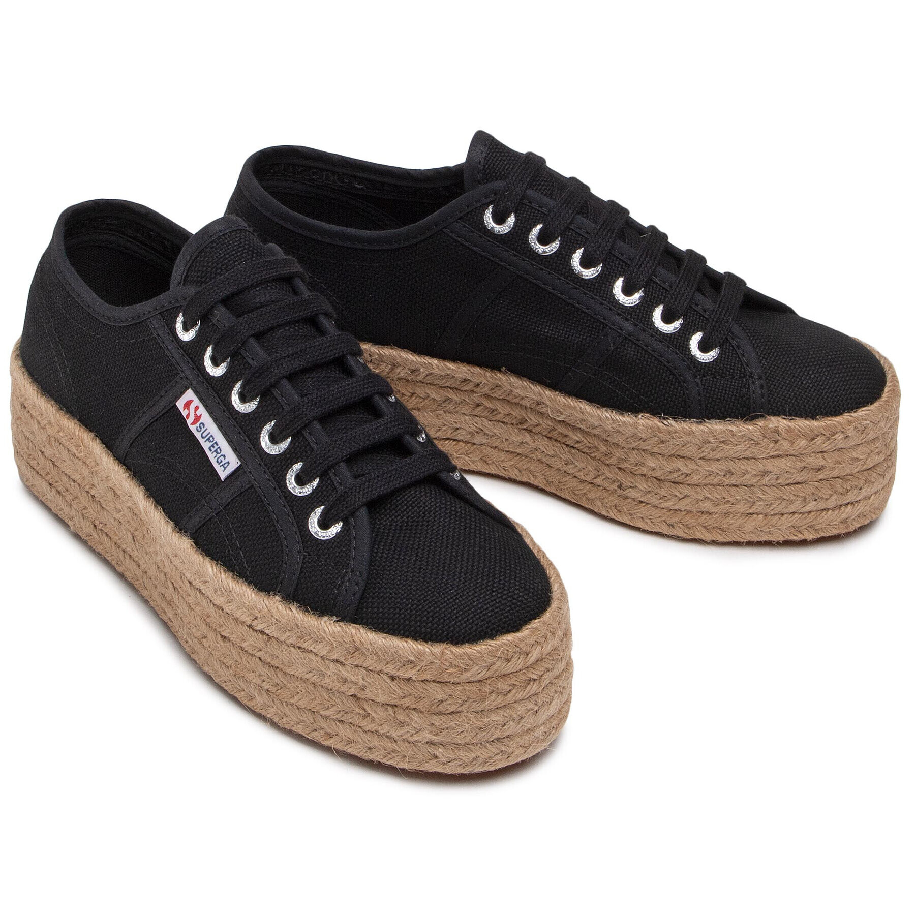 Superga Espadrilky 2790 Rope S51186W Čierna - Pepit.sk