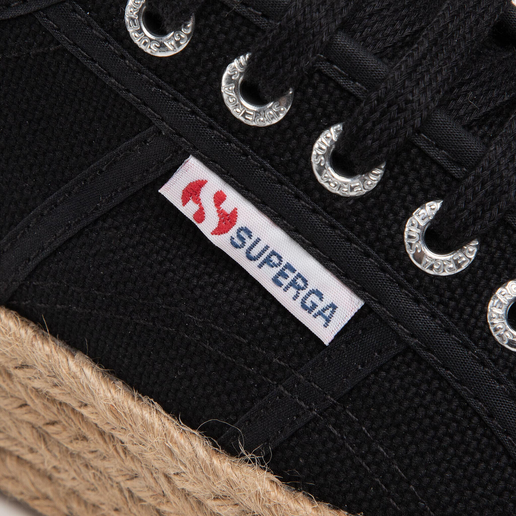 Superga Espadrilky 2790 Rope S51186W Čierna - Pepit.sk