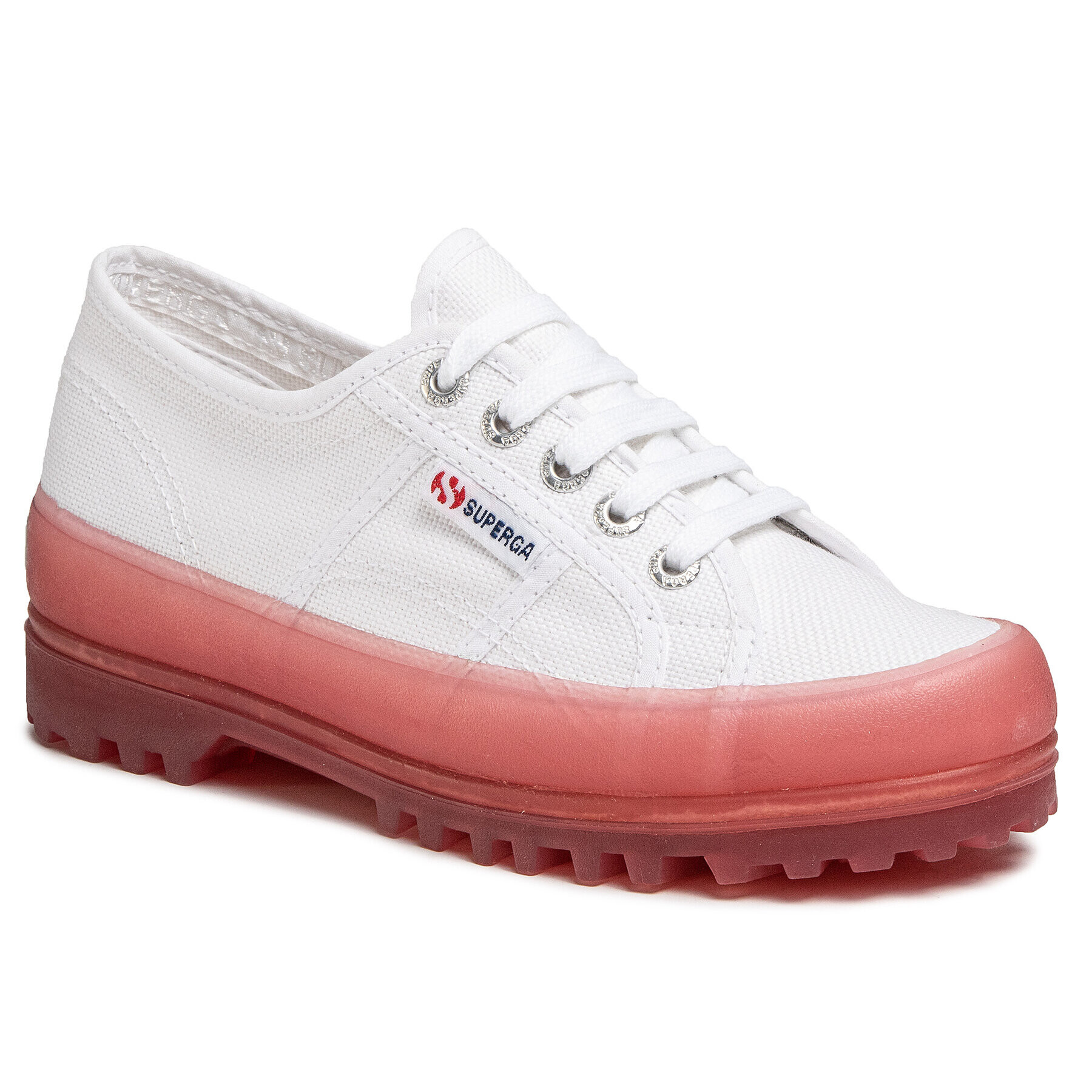 Superga Poltopánky 2555 Alpina Jellygum Cotu S1115LW Biela - Pepit.sk