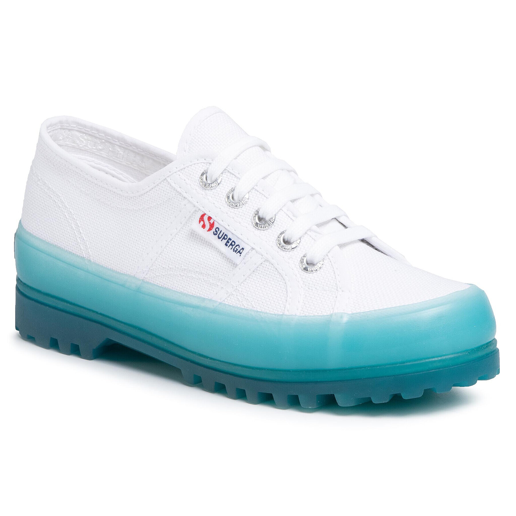 Superga Poltopánky 2555 Alpina Jellygum Cotu S1115LW Biela - Pepit.sk