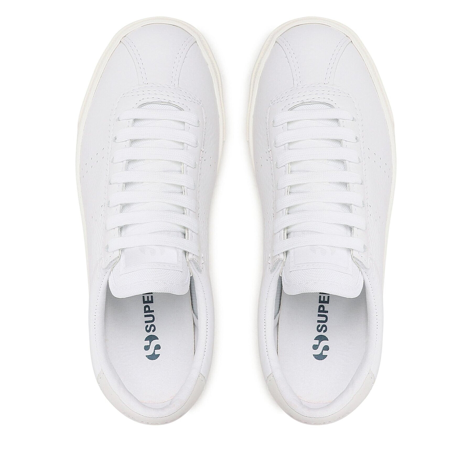 Superga Sneakersy 2854 Club 3 Comfort Leather S8125WW Biela - Pepit.sk