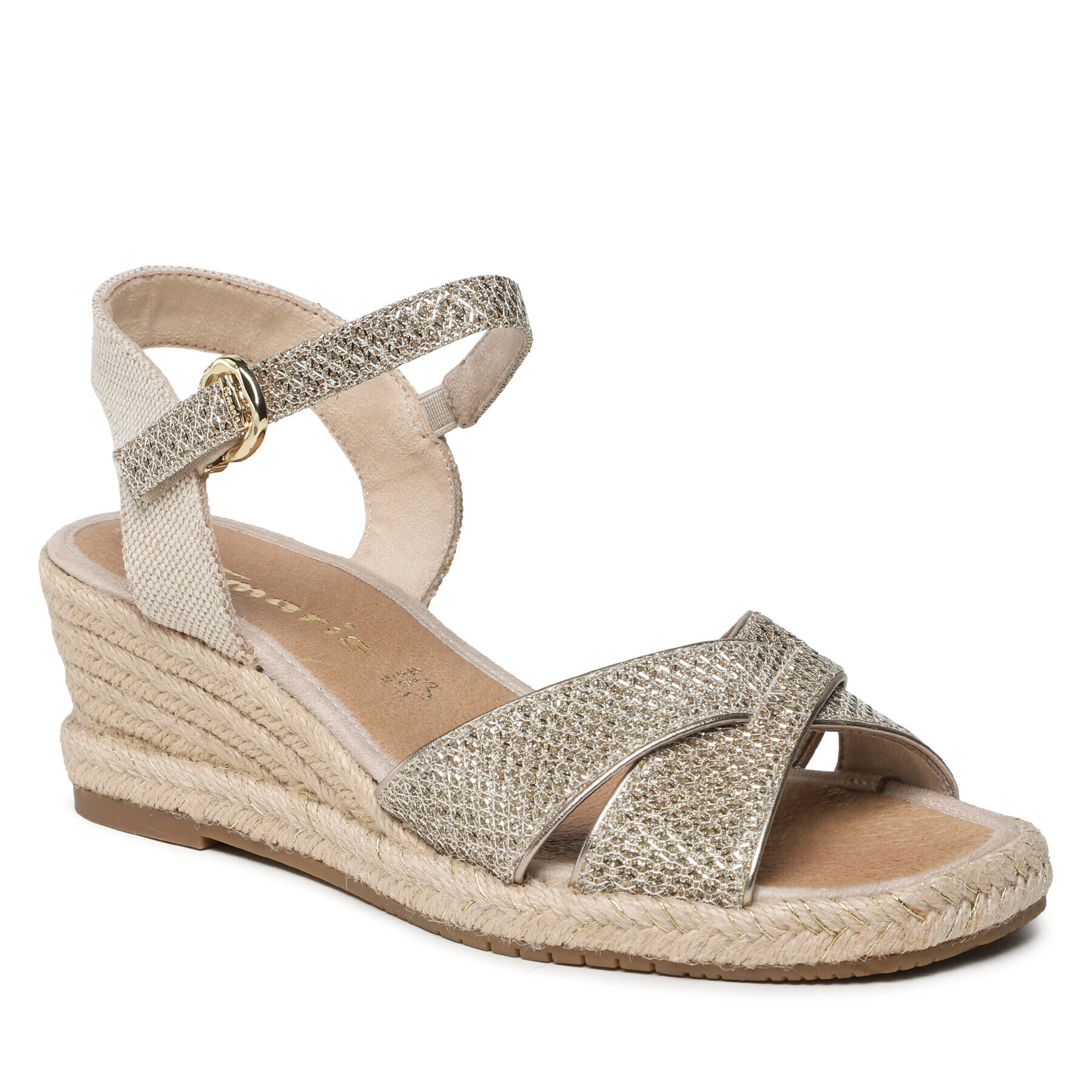 Tamaris Espadrilky 1-28367-20 Zlatá - Pepit.sk