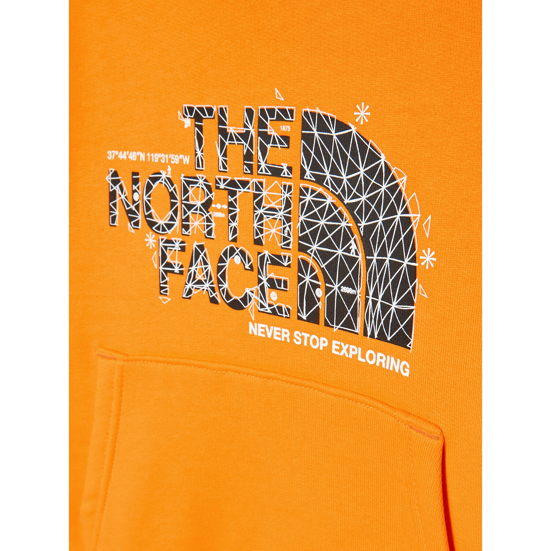 The North Face Mikina Drew Peak NF0A7X55 Oranžová Regular Fit - Pepit.sk