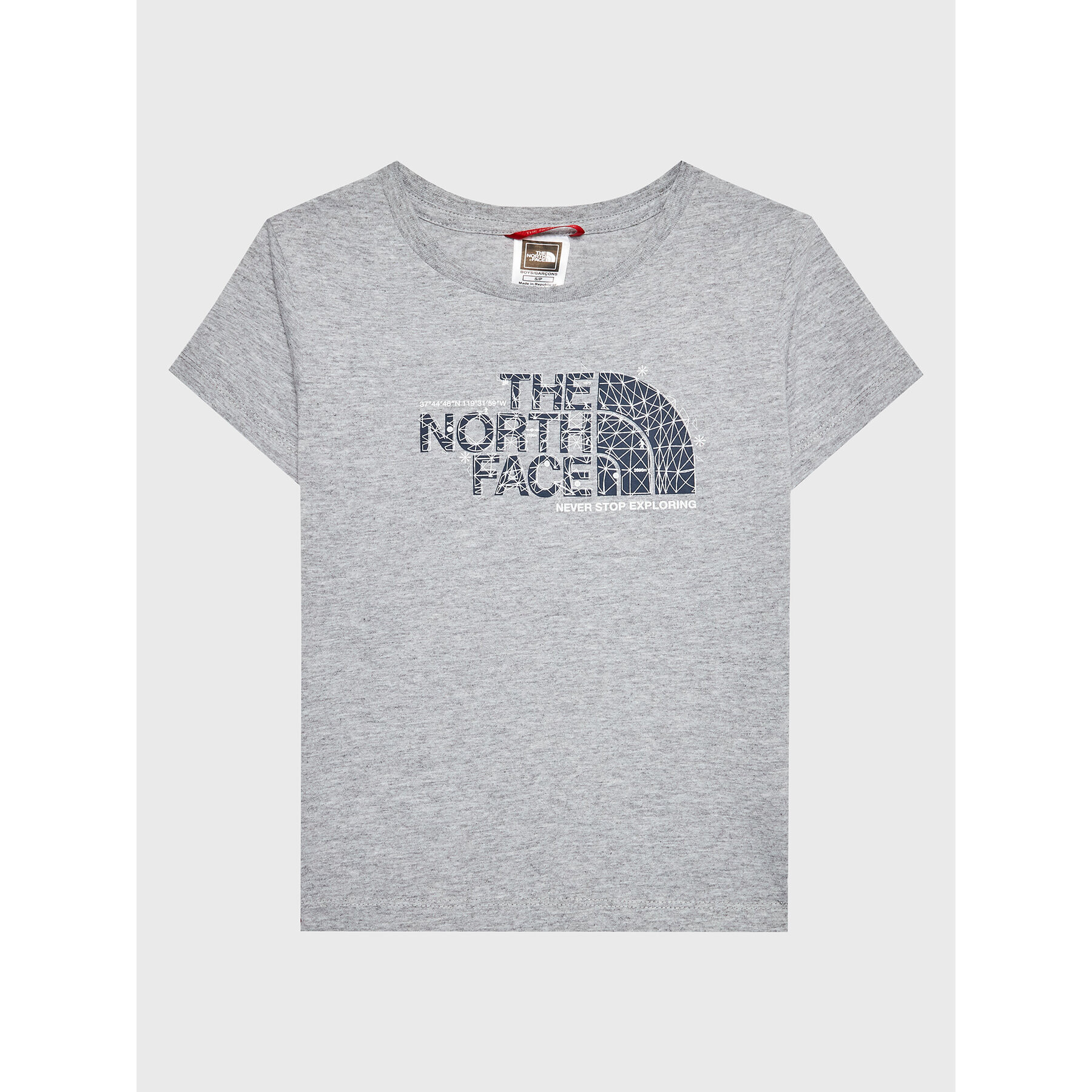 The North Face Tričko Graphic NF0A7X5B Sivá Regular Fit - Pepit.sk