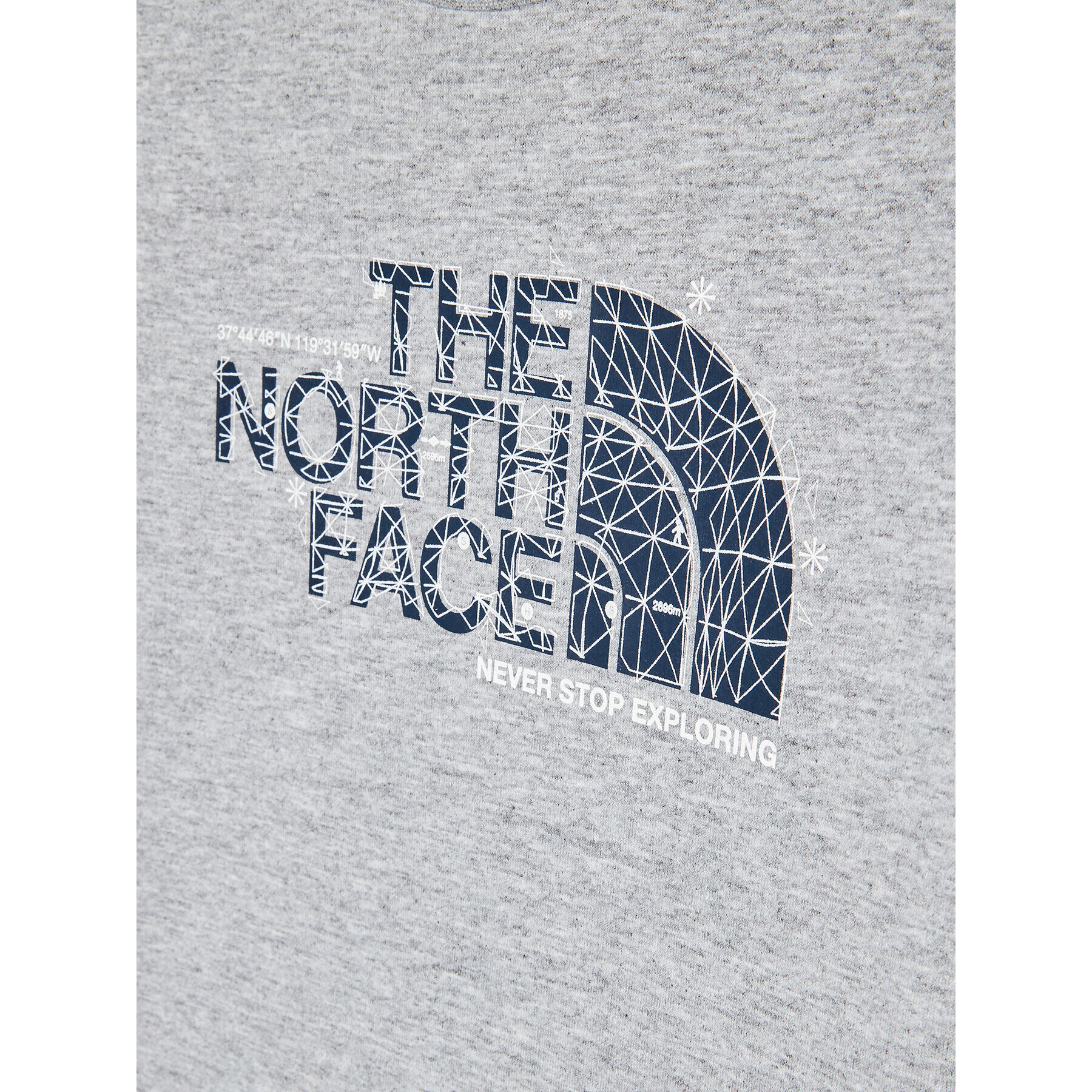 The North Face Tričko Graphic NF0A7X5B Sivá Regular Fit - Pepit.sk