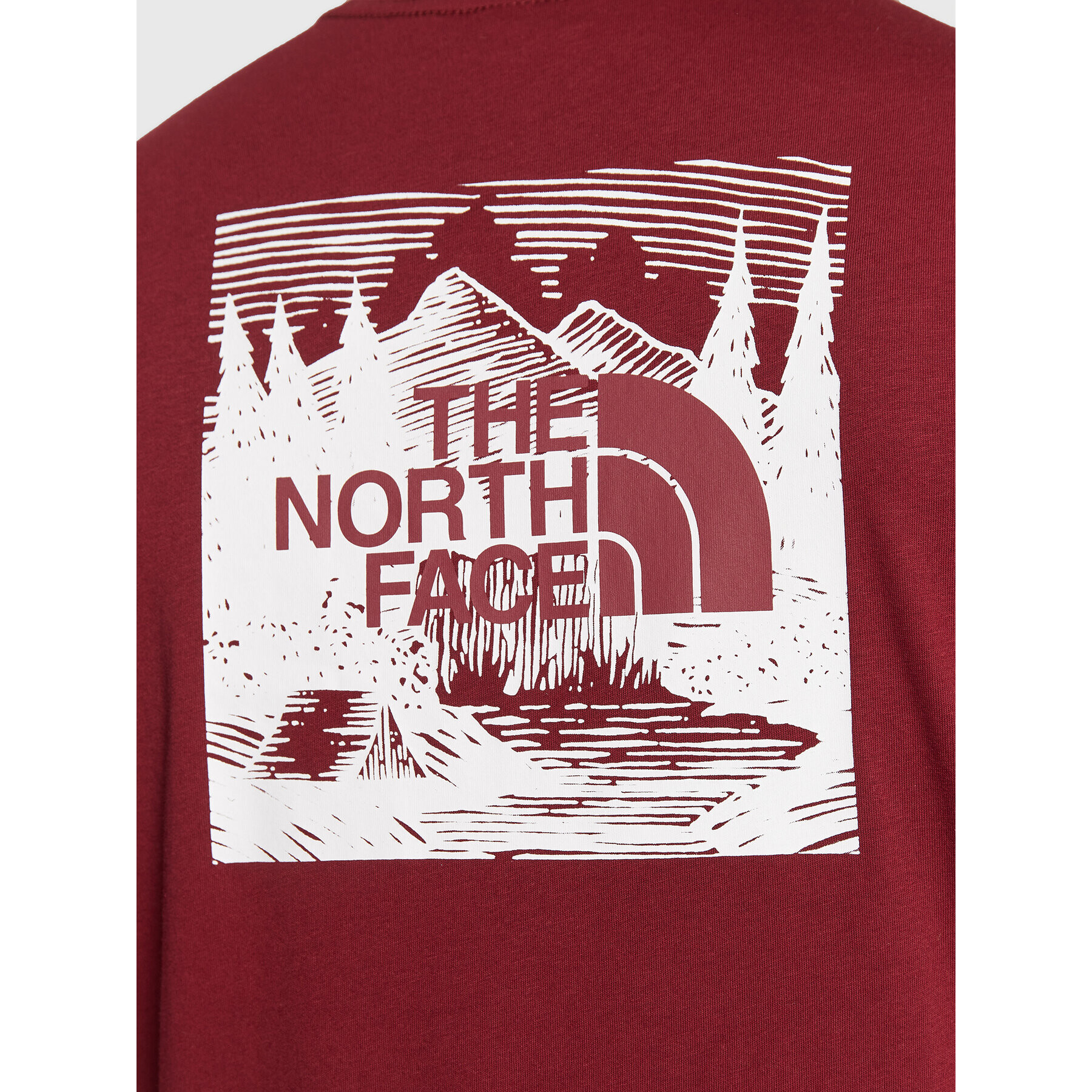 The North Face Tričko Red Box Cel NF0A7X1K Bordová Regular Fit - Pepit.sk