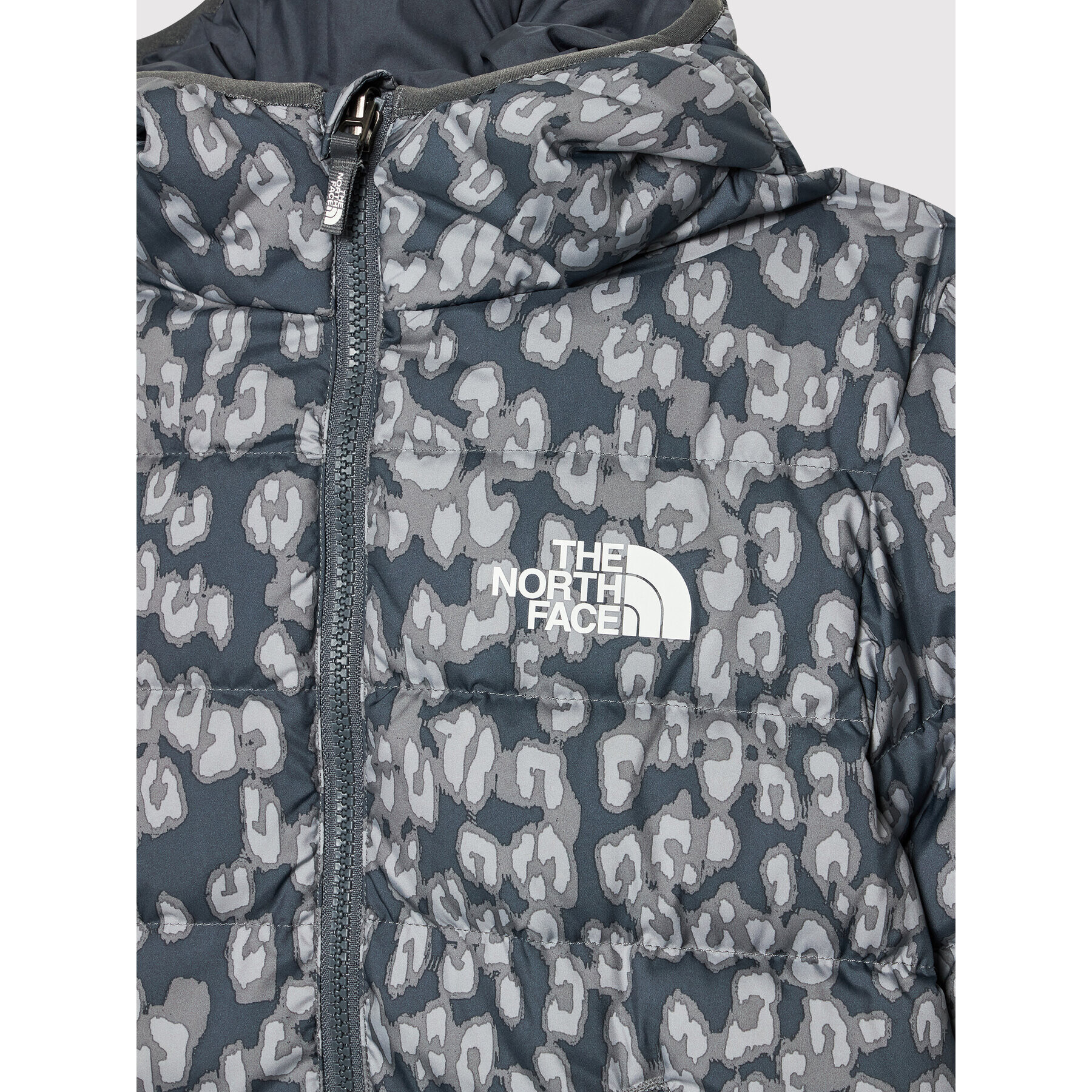 The North Face Vatovaná bunda Print Hyalite NF0A5IYR Sivá Regular Fit - Pepit.sk