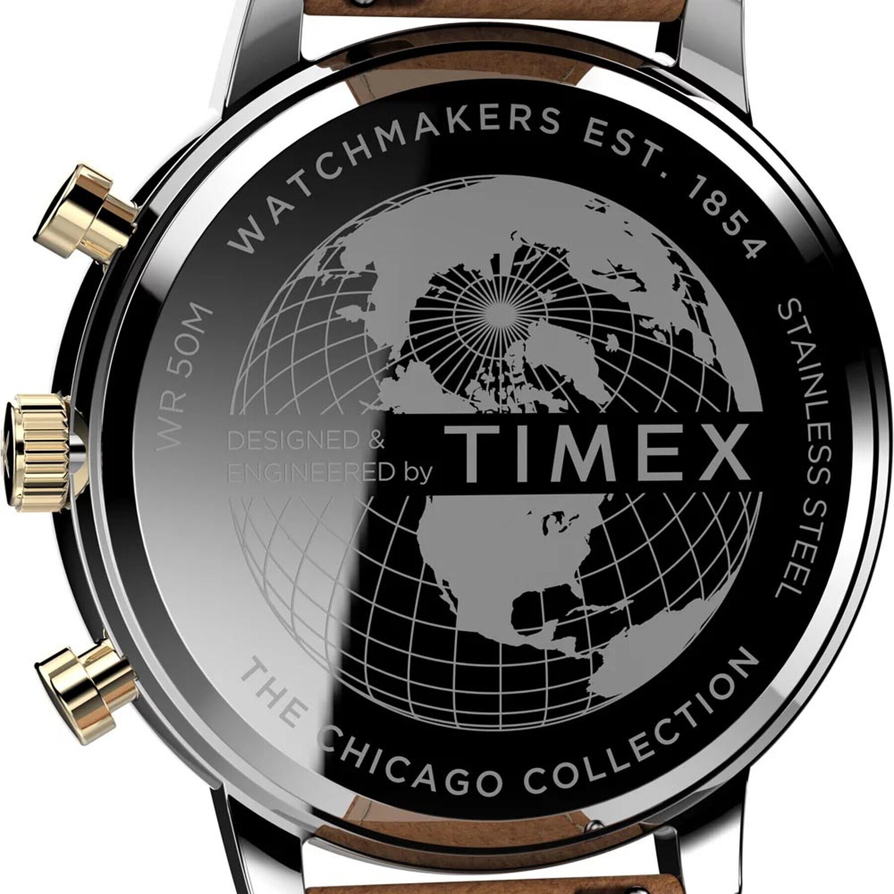 Timex Hodinky Chicago Chronograph 45mm TW2U39000 Hnedá - Pepit.sk