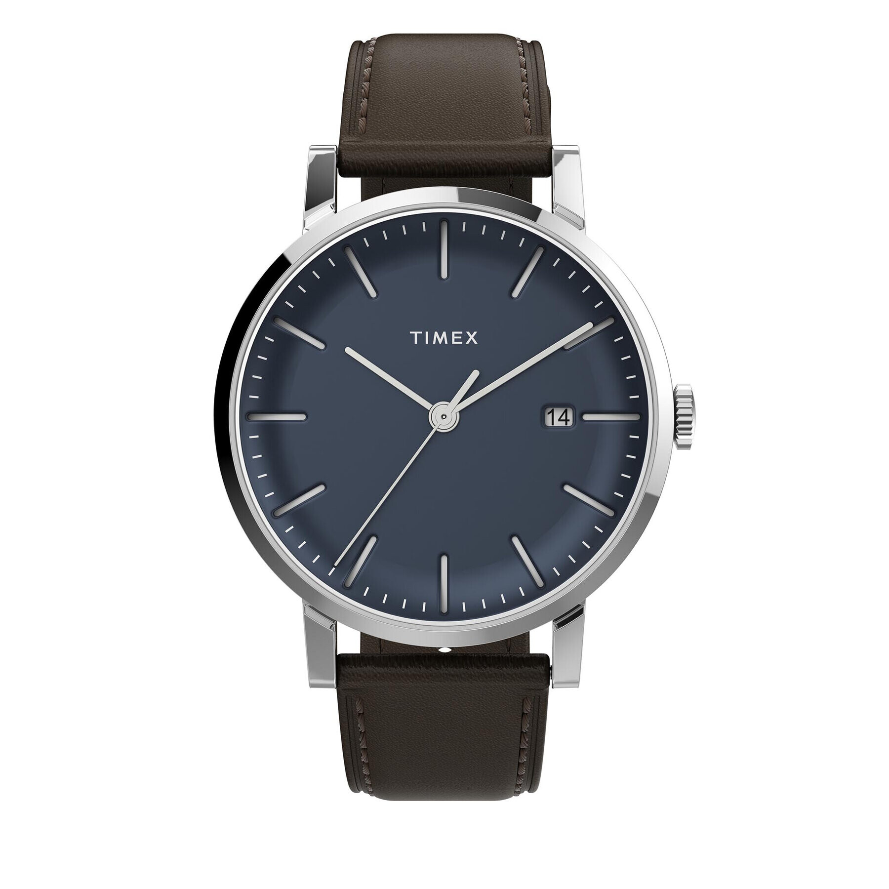 Timex Hodinky Midtown 38Mm TW2V36500 Hnedá - Pepit.sk