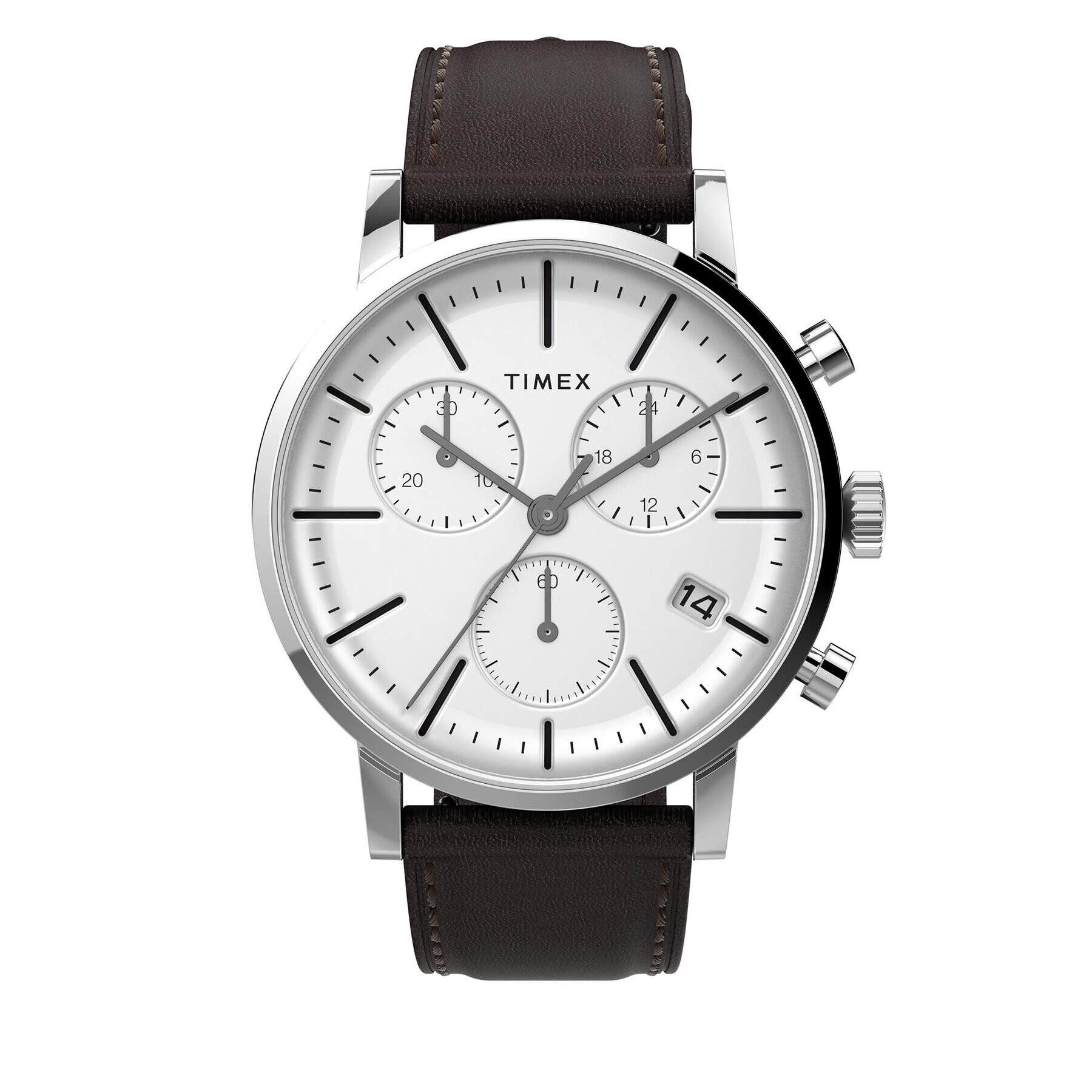 Timex Hodinky Midtown Chronograph TW2V36600 Hnedá - Pepit.sk