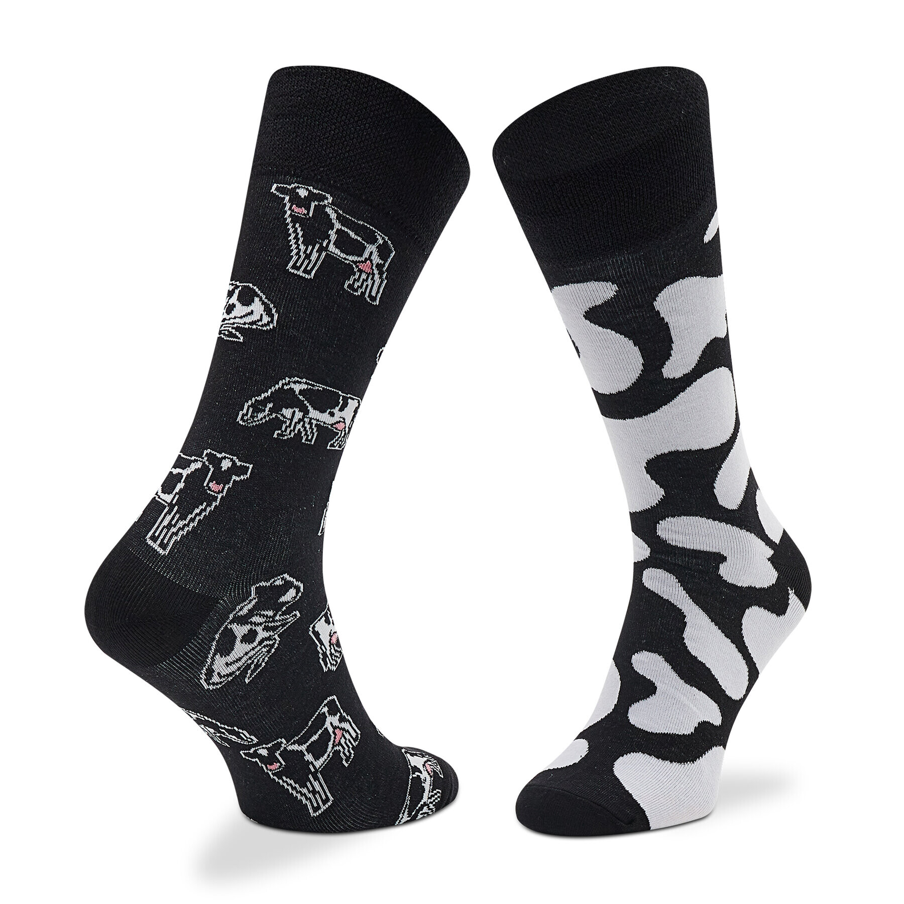 Todo Socks Ponožky Vysoké Unisex Wow Cow Čierna - Pepit.sk