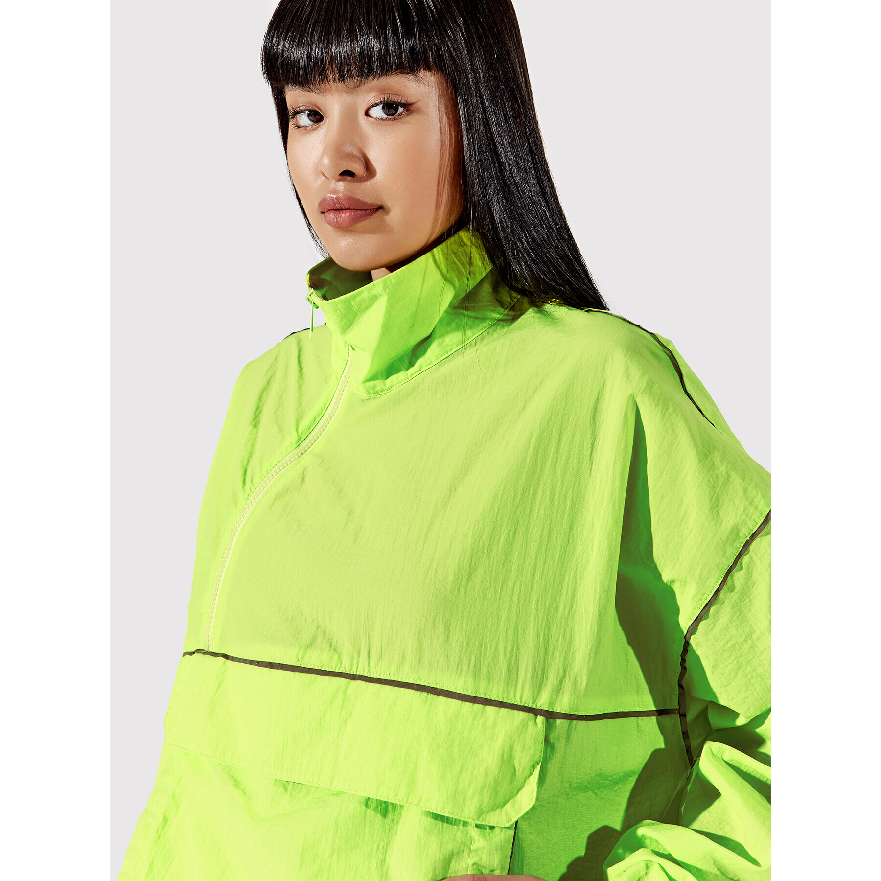 Togoshi Bunda anorak TG22-KUD003 Zelená Oversize - Pepit.sk