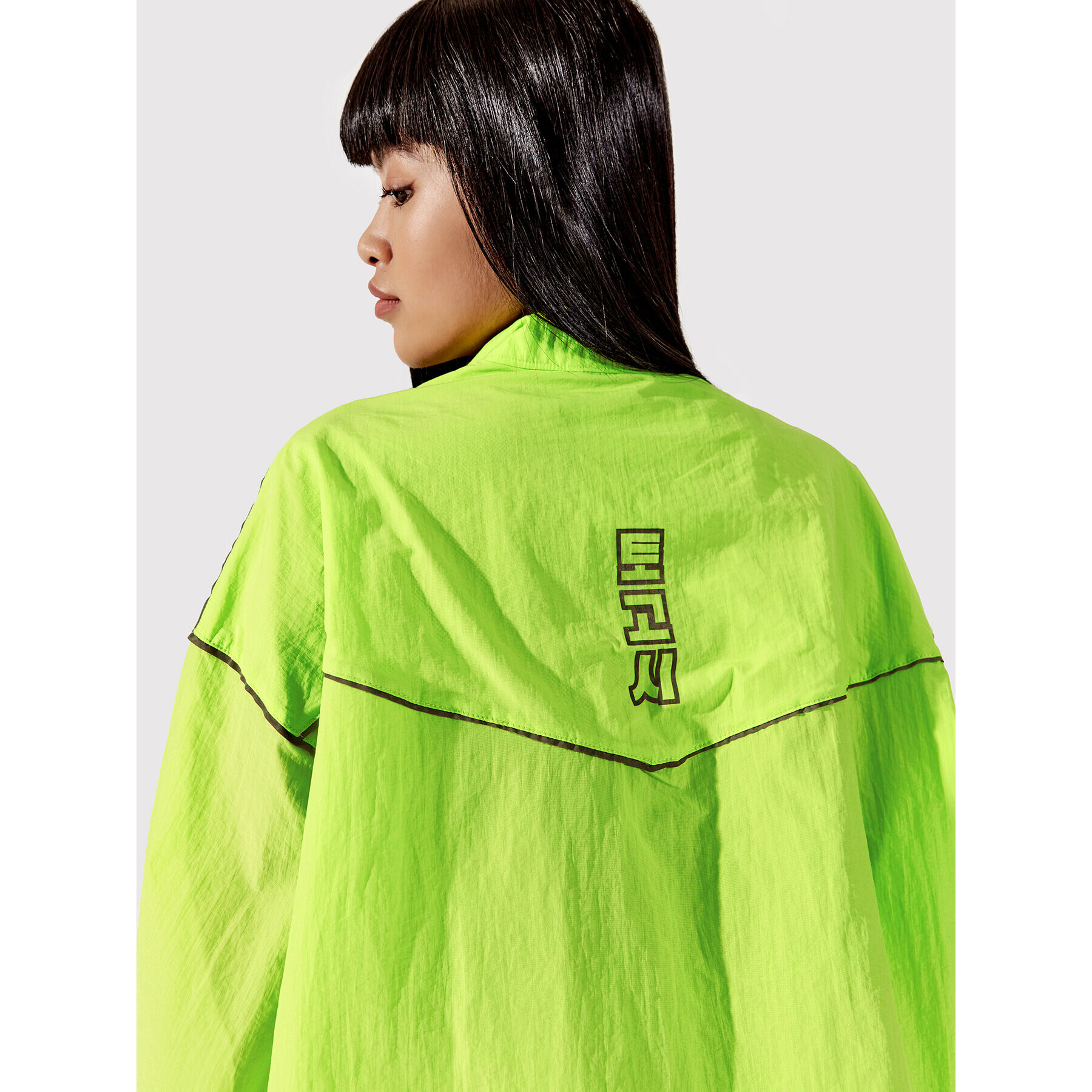 Togoshi Bunda anorak TG22-KUD003 Zelená Oversize - Pepit.sk