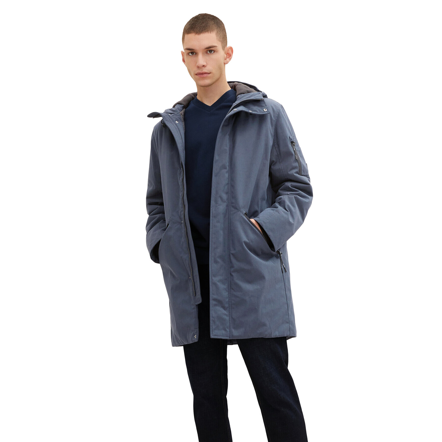 Tom Tailor Denim Parka 1032431 Tmavomodrá Regular Fit - Pepit.sk