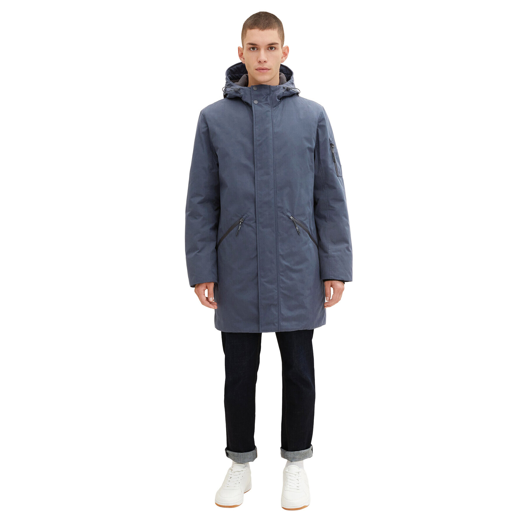 Tom Tailor Denim Parka 1032431 Tmavomodrá Regular Fit - Pepit.sk