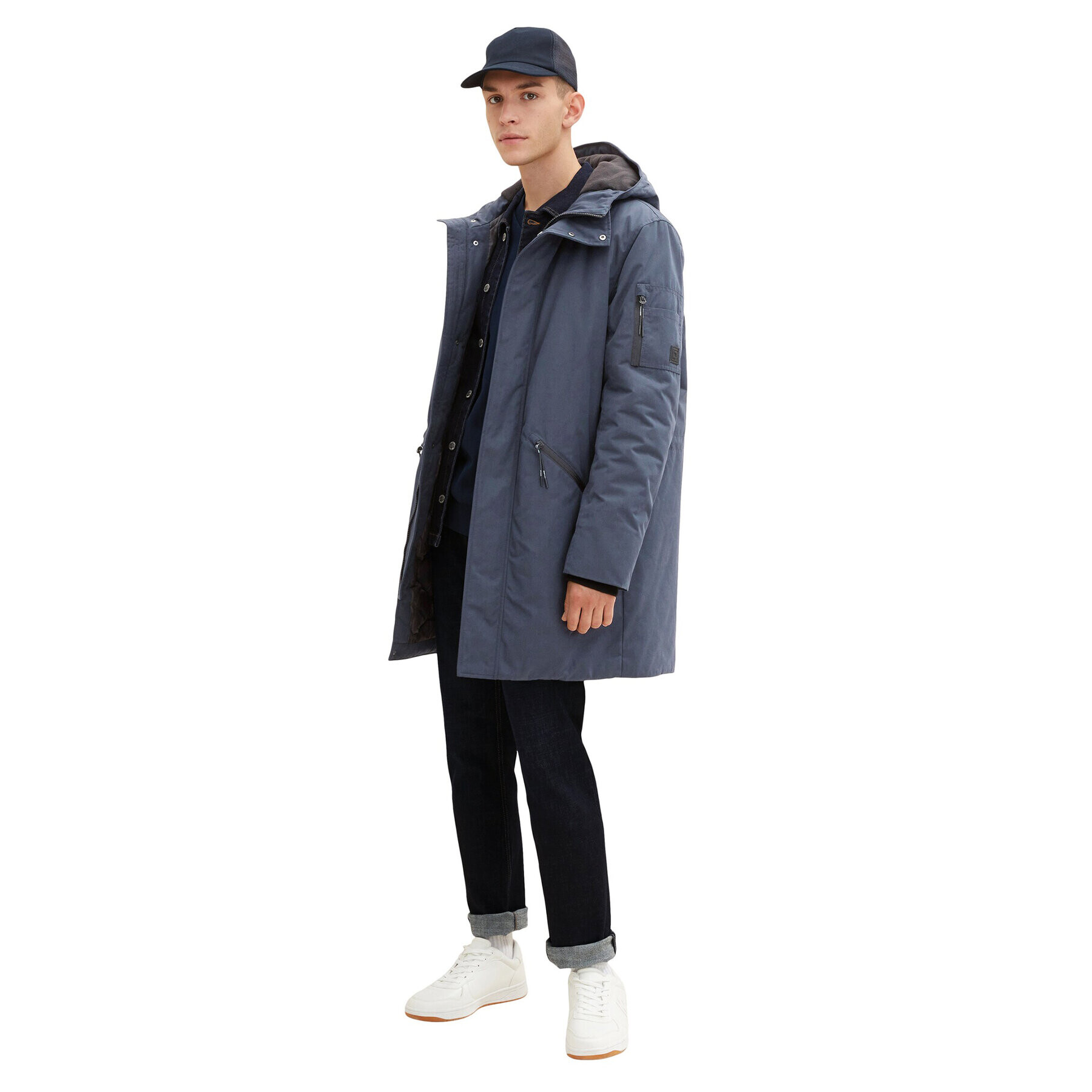 Tom Tailor Denim Parka 1032431 Tmavomodrá Regular Fit - Pepit.sk