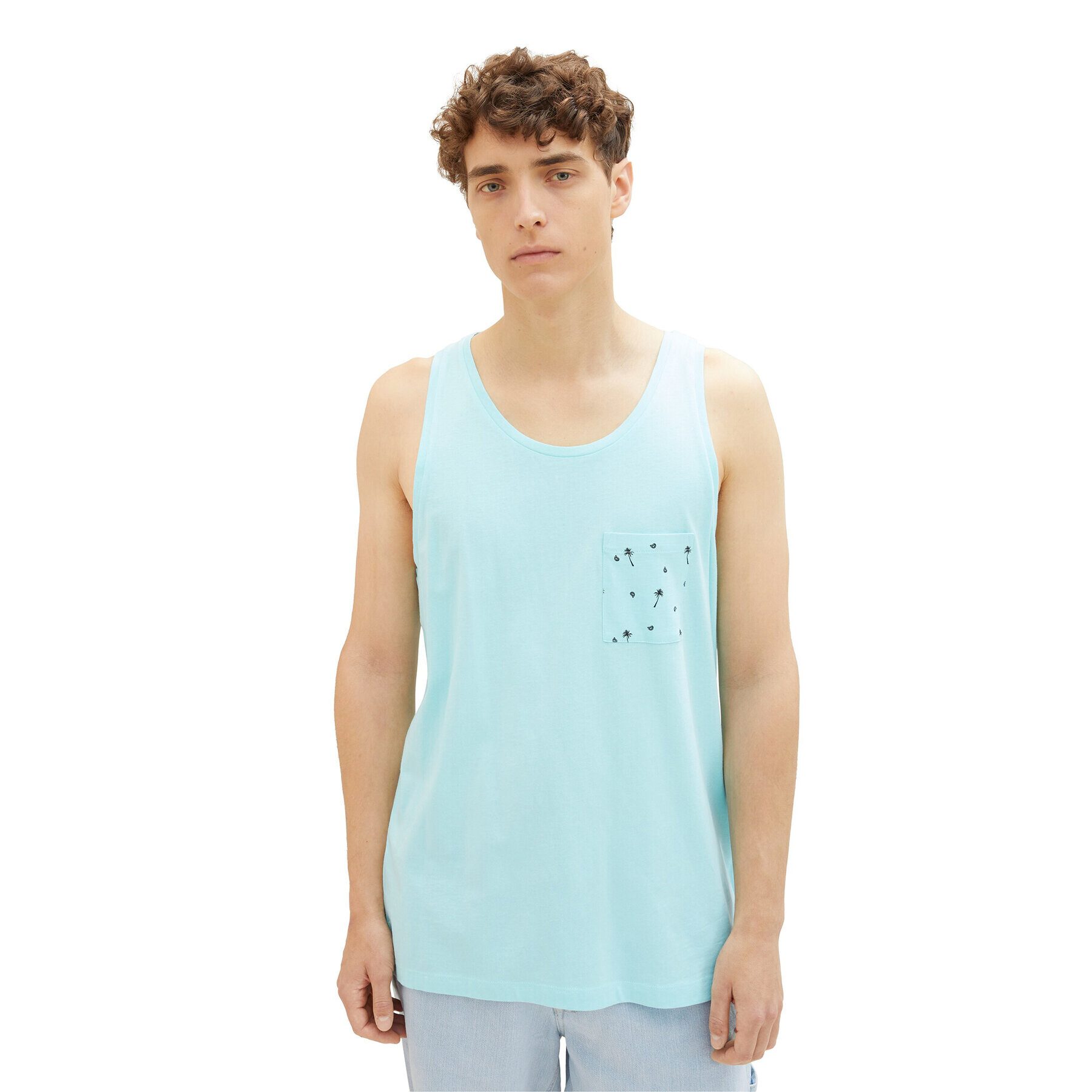 Tom Tailor Denim Tank top 1036484 Modrá Regular Fit - Pepit.sk