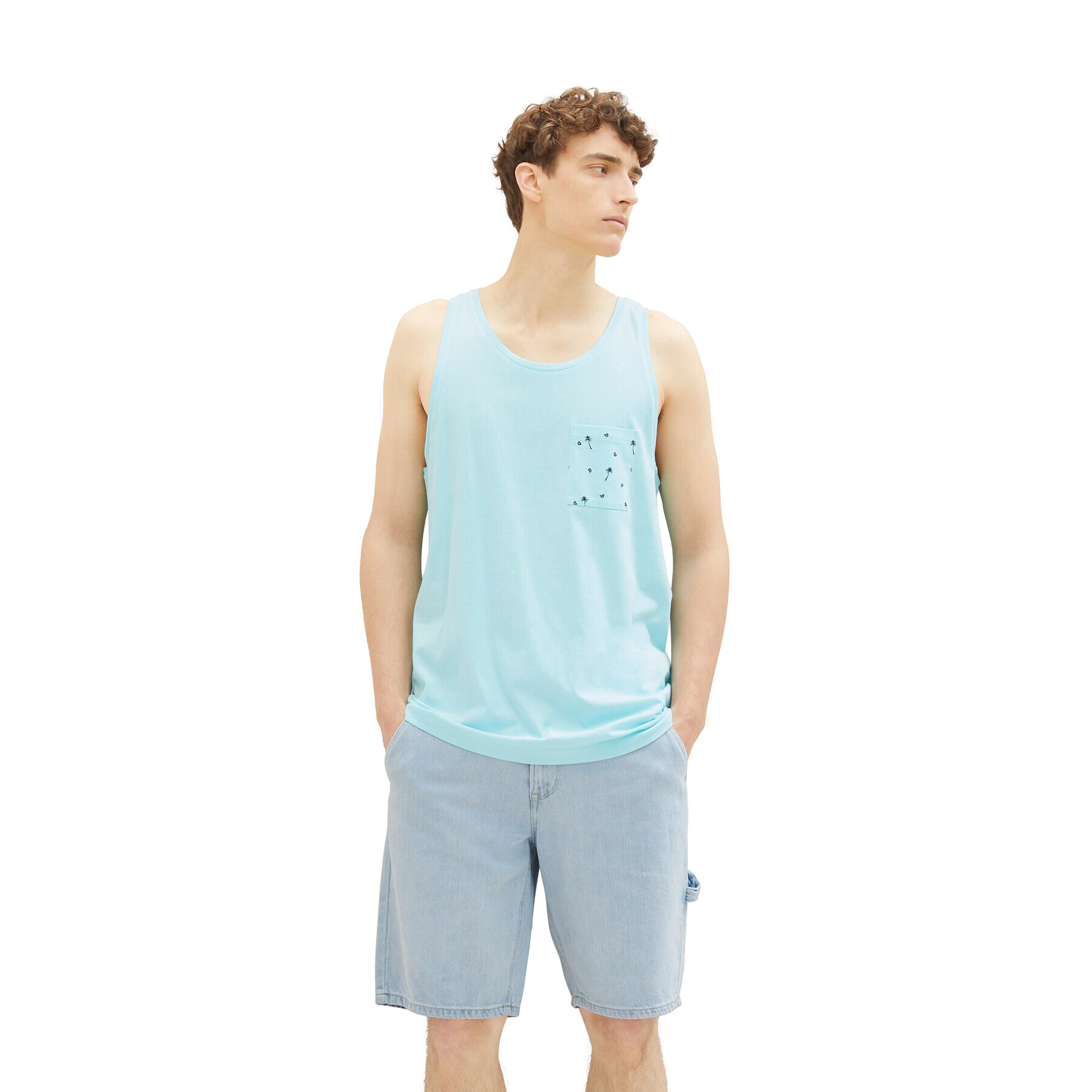 Tom Tailor Denim Tank top 1036484 Modrá Regular Fit - Pepit.sk