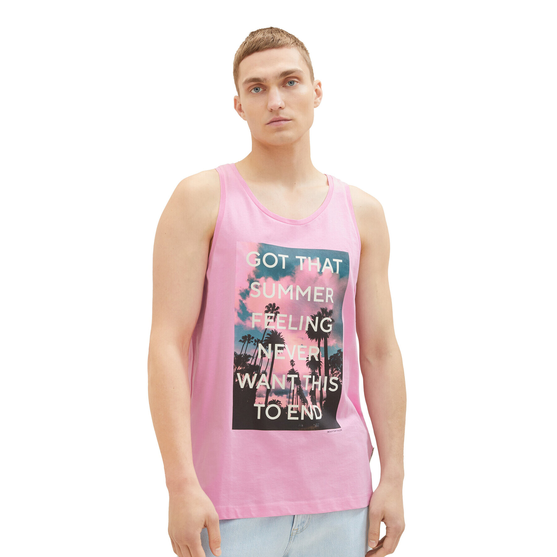 Tom Tailor Denim Tank top 1037204 Ružová Regular Fit - Pepit.sk