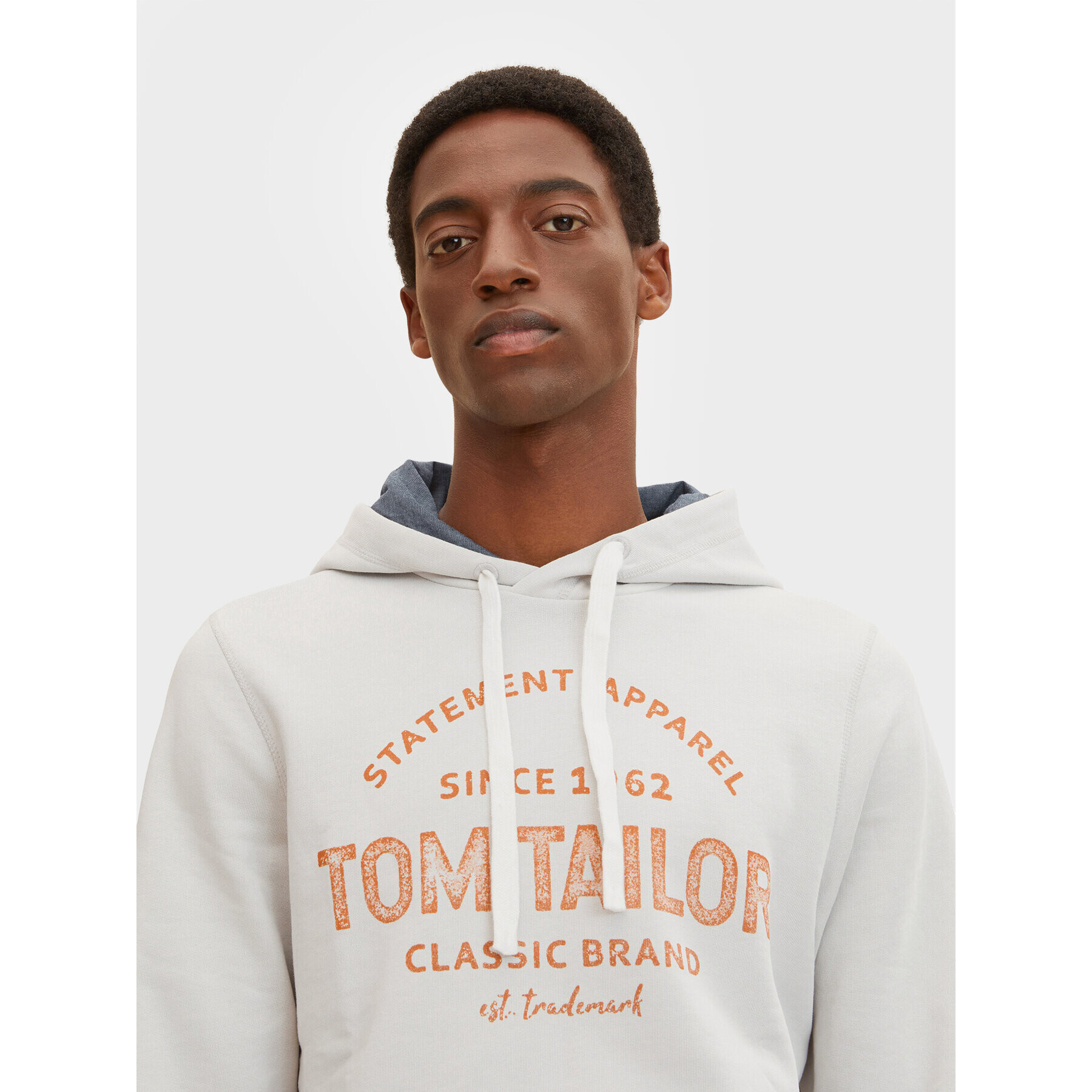 Tom Tailor Mikina 1032914 Sivá Regular Fit - Pepit.sk