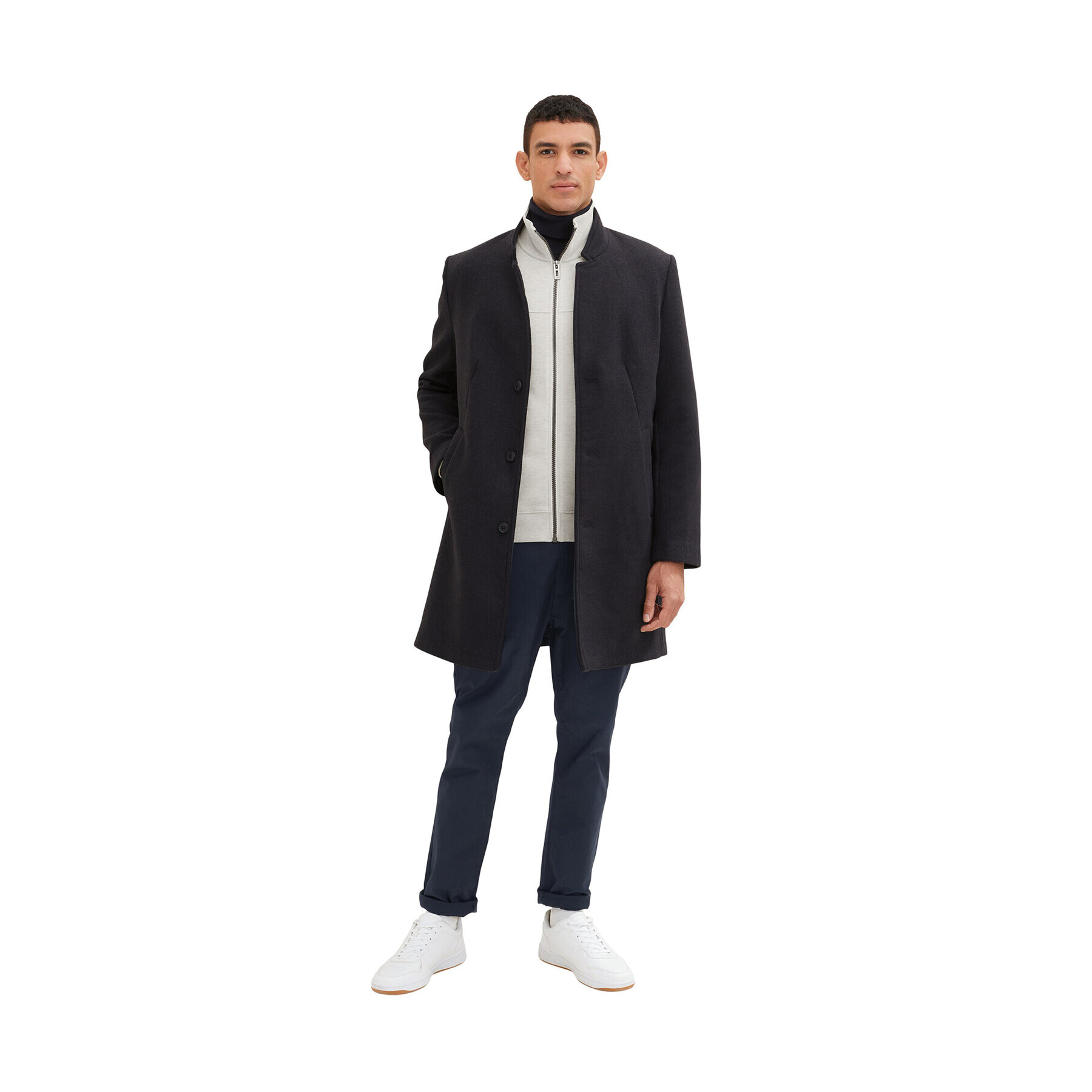 Tom Tailor Mikina 1037049 Sivá Regular Fit - Pepit.sk