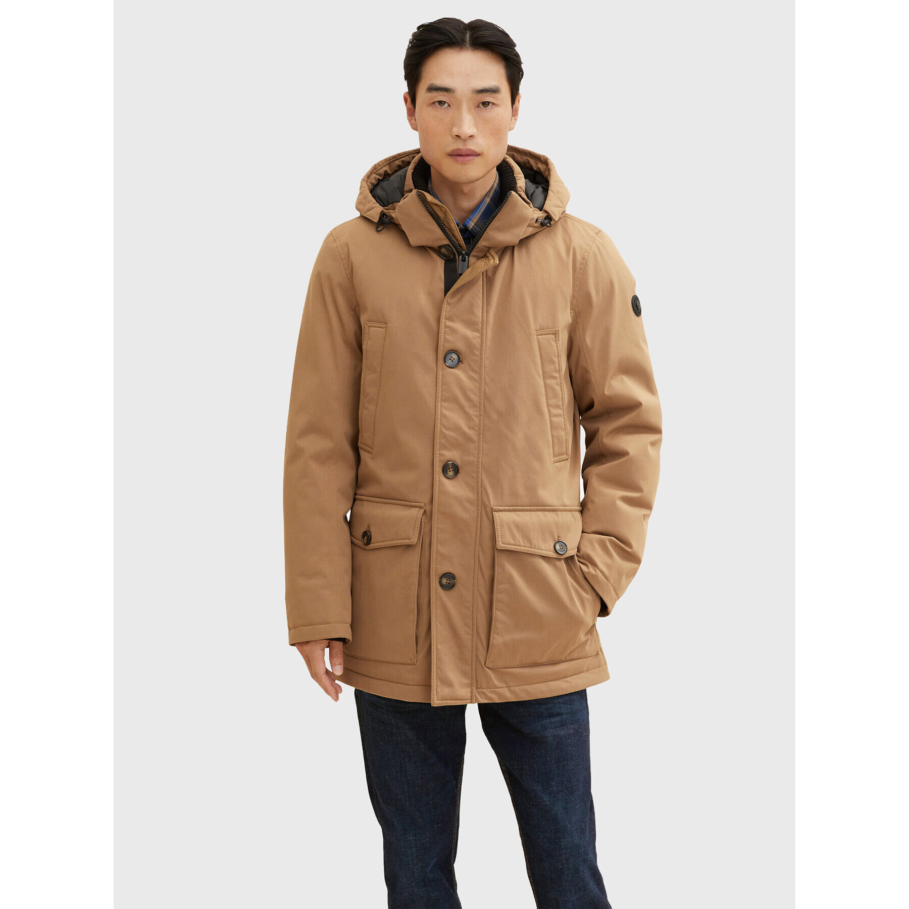 Tom Tailor Parka 1032495 Hnedá Regular Fit - Pepit.sk