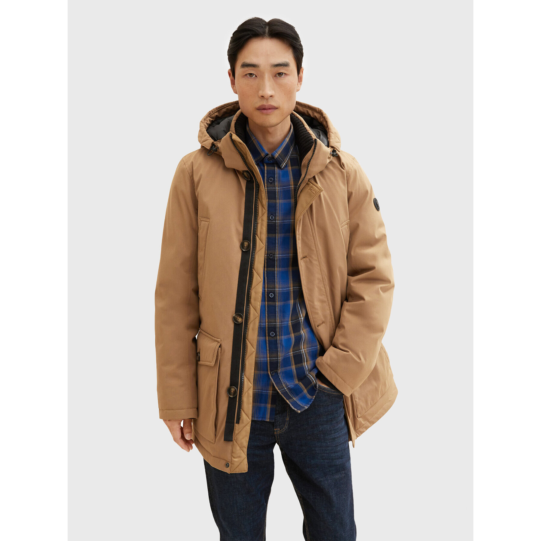 Tom Tailor Parka 1032495 Hnedá Regular Fit - Pepit.sk