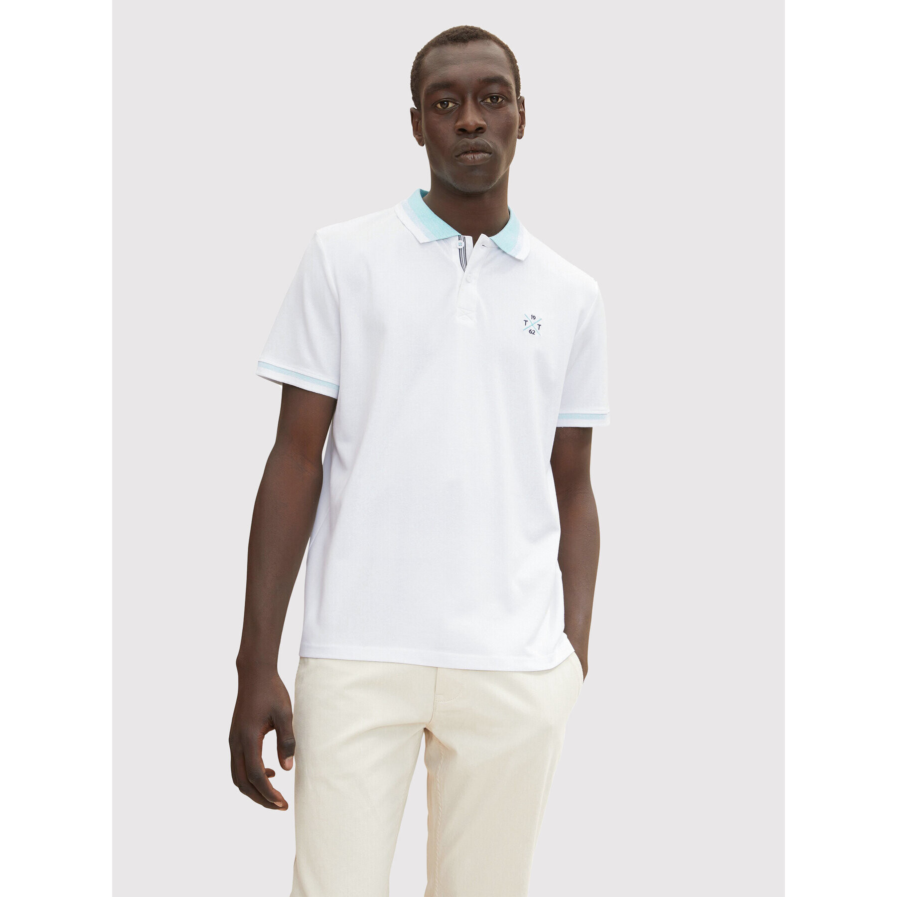 Tom Tailor Polokošeľa 1031604 Biela Regular Fit - Pepit.sk