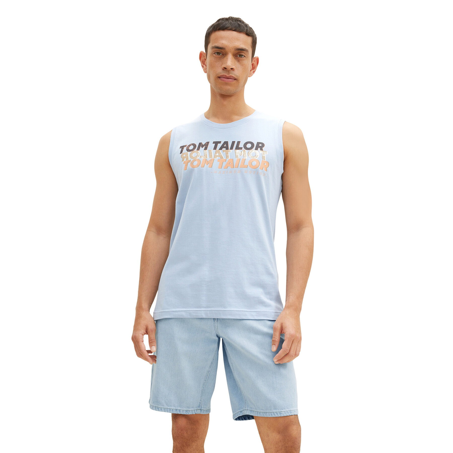 Tom Tailor Tank top 1036574 Modrá Regular Fit - Pepit.sk