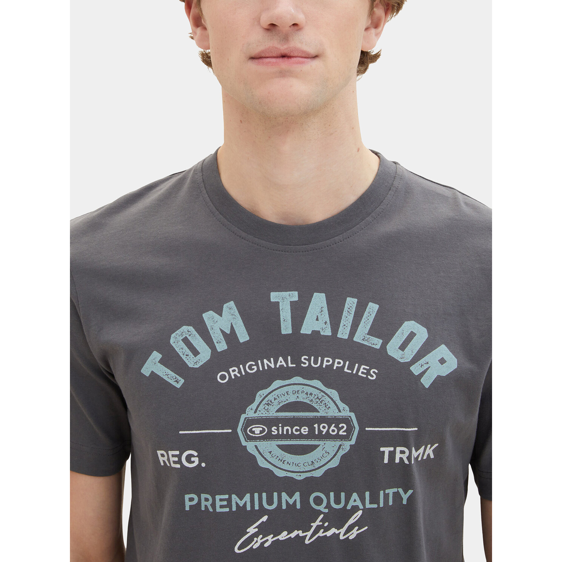 Tom Tailor Tričko 1037735 Sivá Regular Fit - Pepit.sk