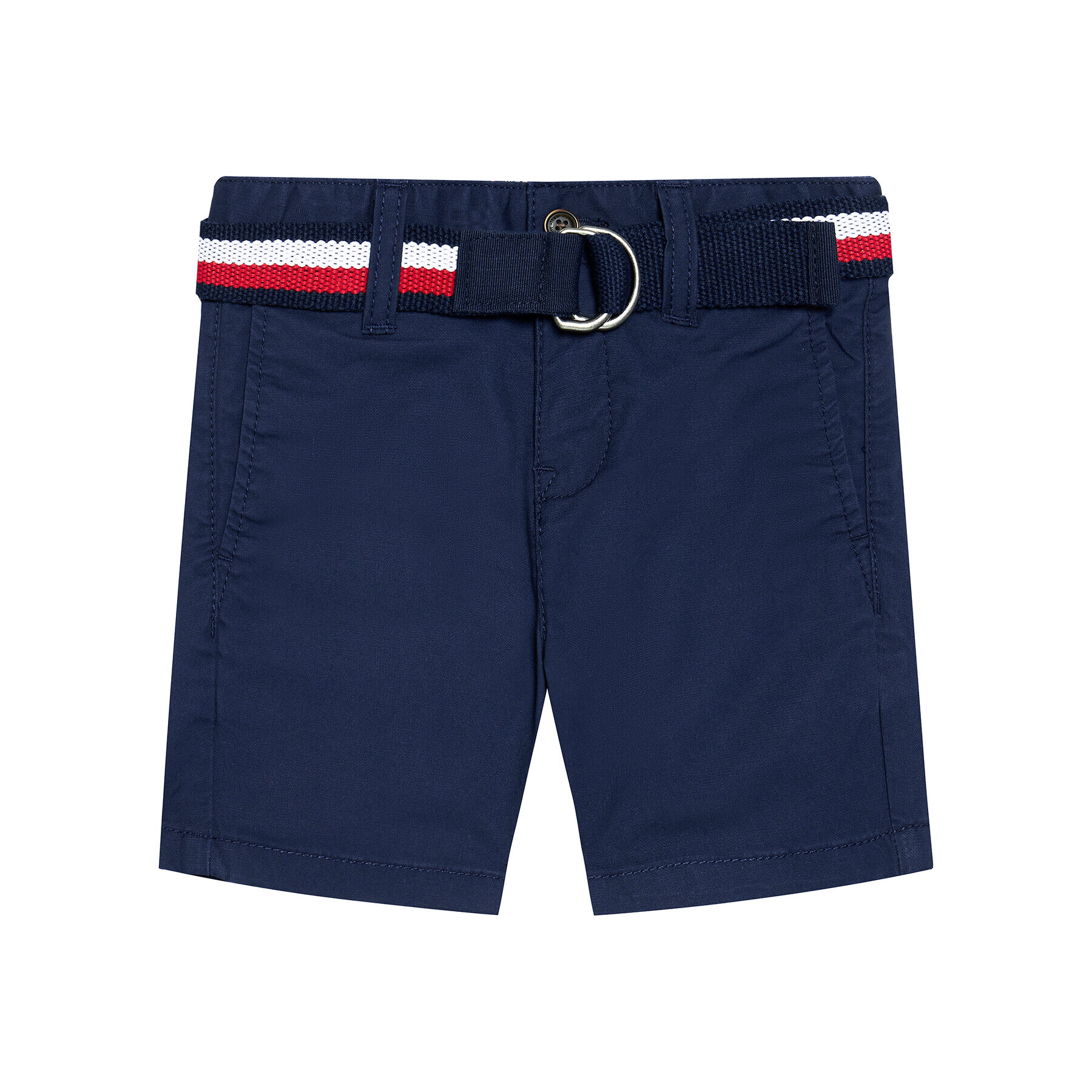 Tommy Hilfiger Bavlnené šortky Essential Belted Chino KB0KB05769 D Tmavomodrá Slim Fit - Pepit.sk