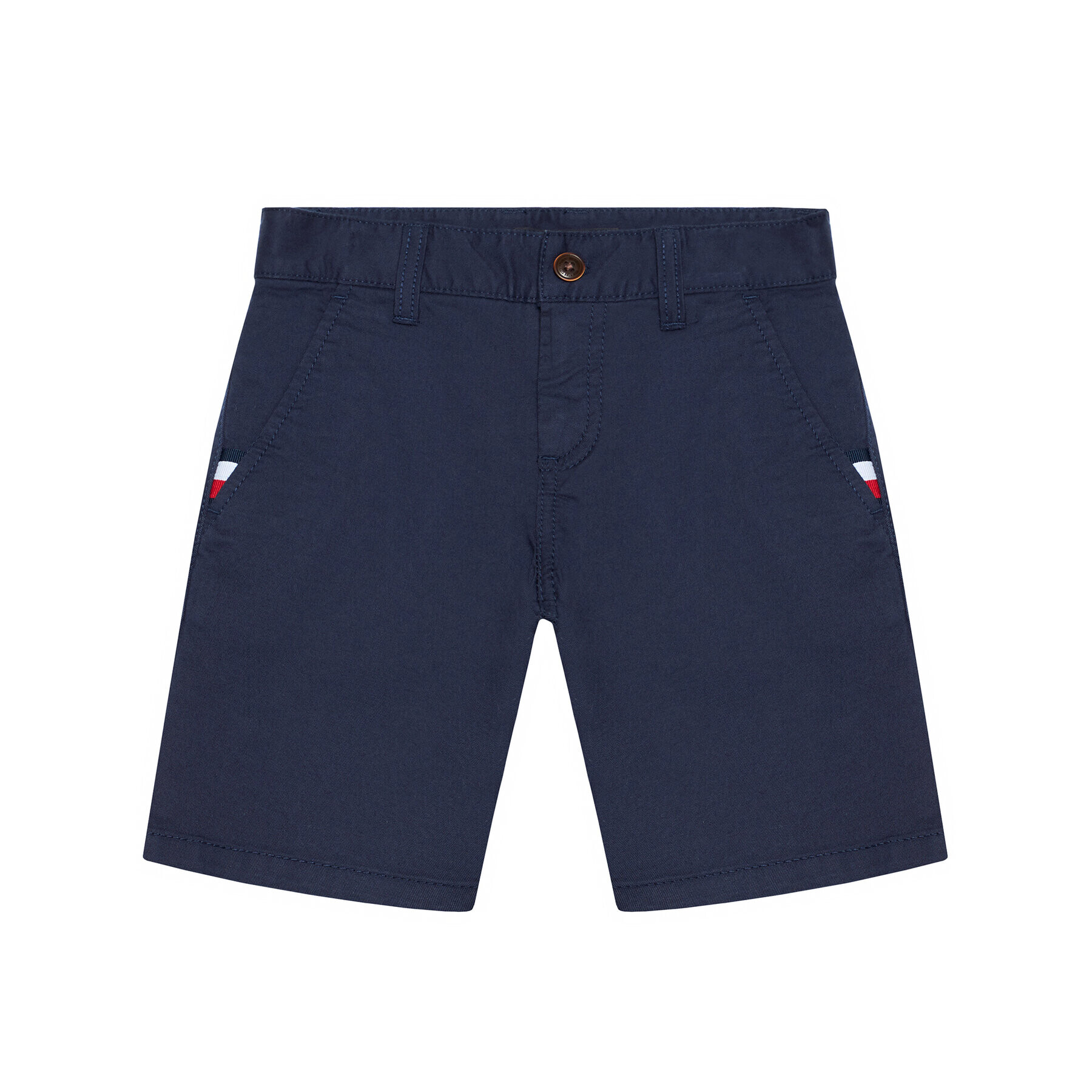 Tommy Hilfiger Bavlnené šortky Essential Chino KB0KB06322 D Tmavomodrá Slim Fit - Pepit.sk