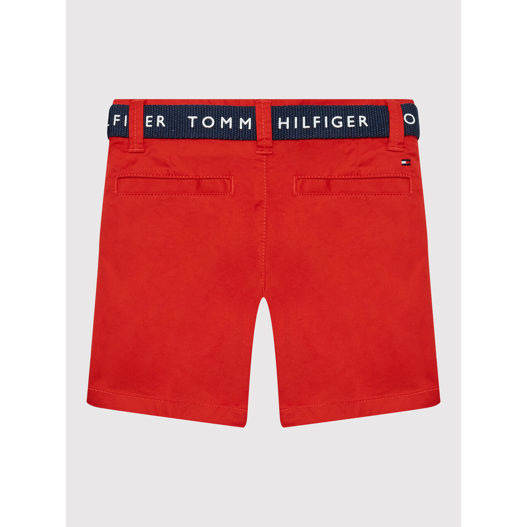 Tommy Hilfiger Bavlnené šortky Essential KB0KB07399 D Červená Slim Fit - Pepit.sk