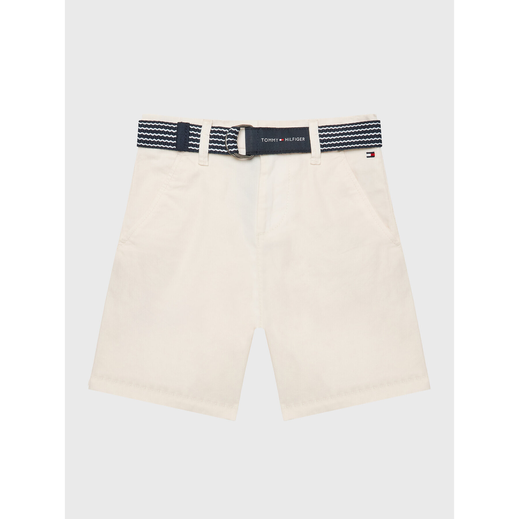 Tommy Hilfiger Bavlnené šortky Essential KB0KB08127 D Biela Slim Fit - Pepit.sk